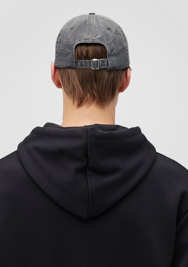  Mavi M Logo Detaylı Gri Şapka 0911156-34314