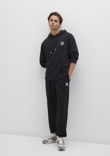  Mavi MVJNS Logo Baskılı Siyah Eşofman Altı 0010175-900