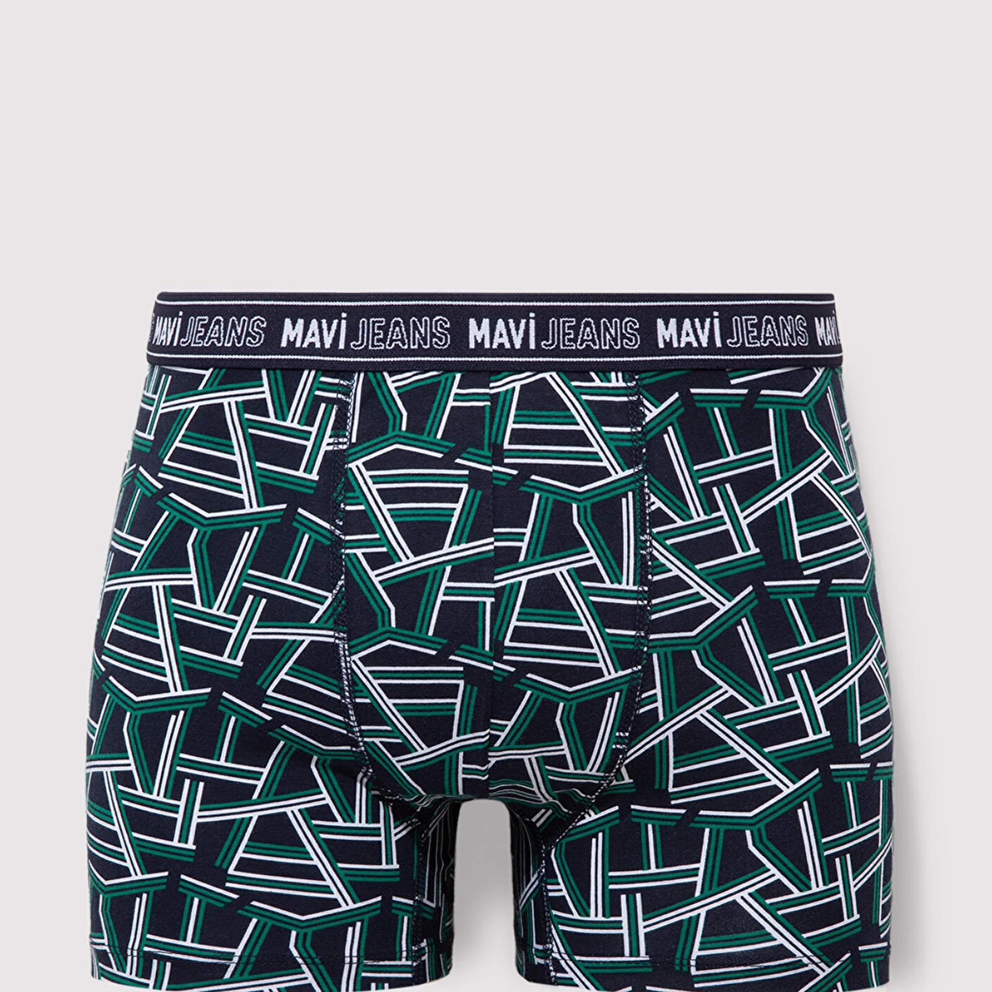 Mavi Baskılı Lacivert Boxer 0911065-83077