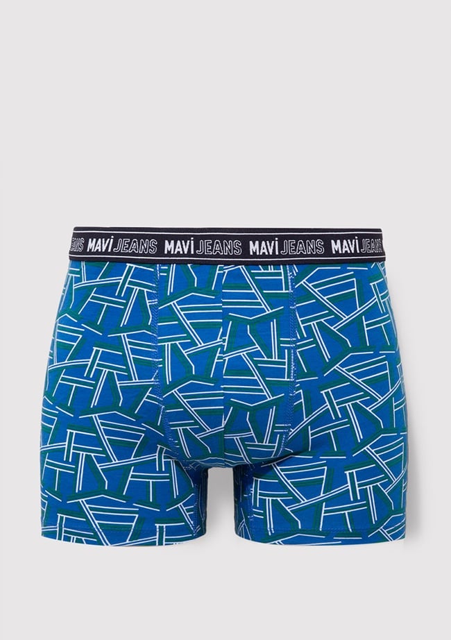  Mavi Baskılı Mavi Boxer 0911065-70695