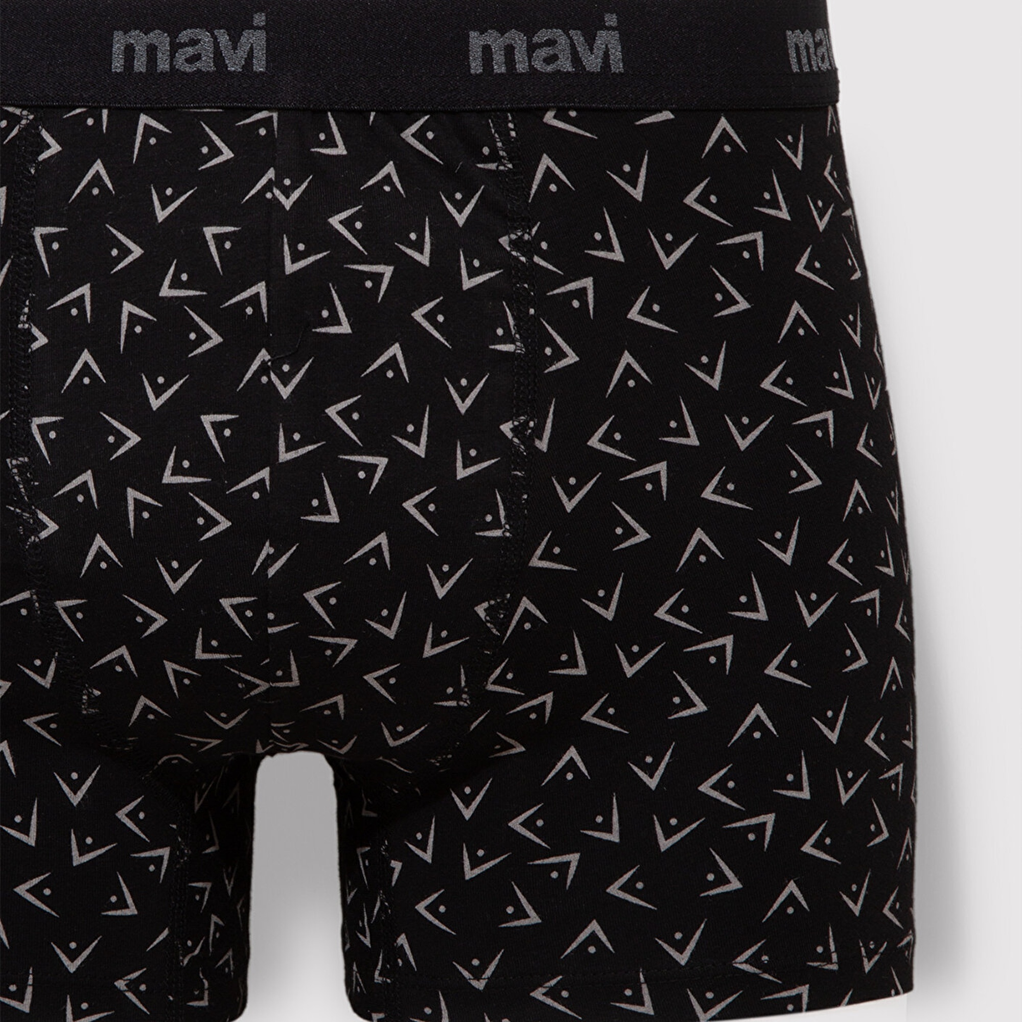 Mavi Baskılı Siyah Boxer 0911049-900