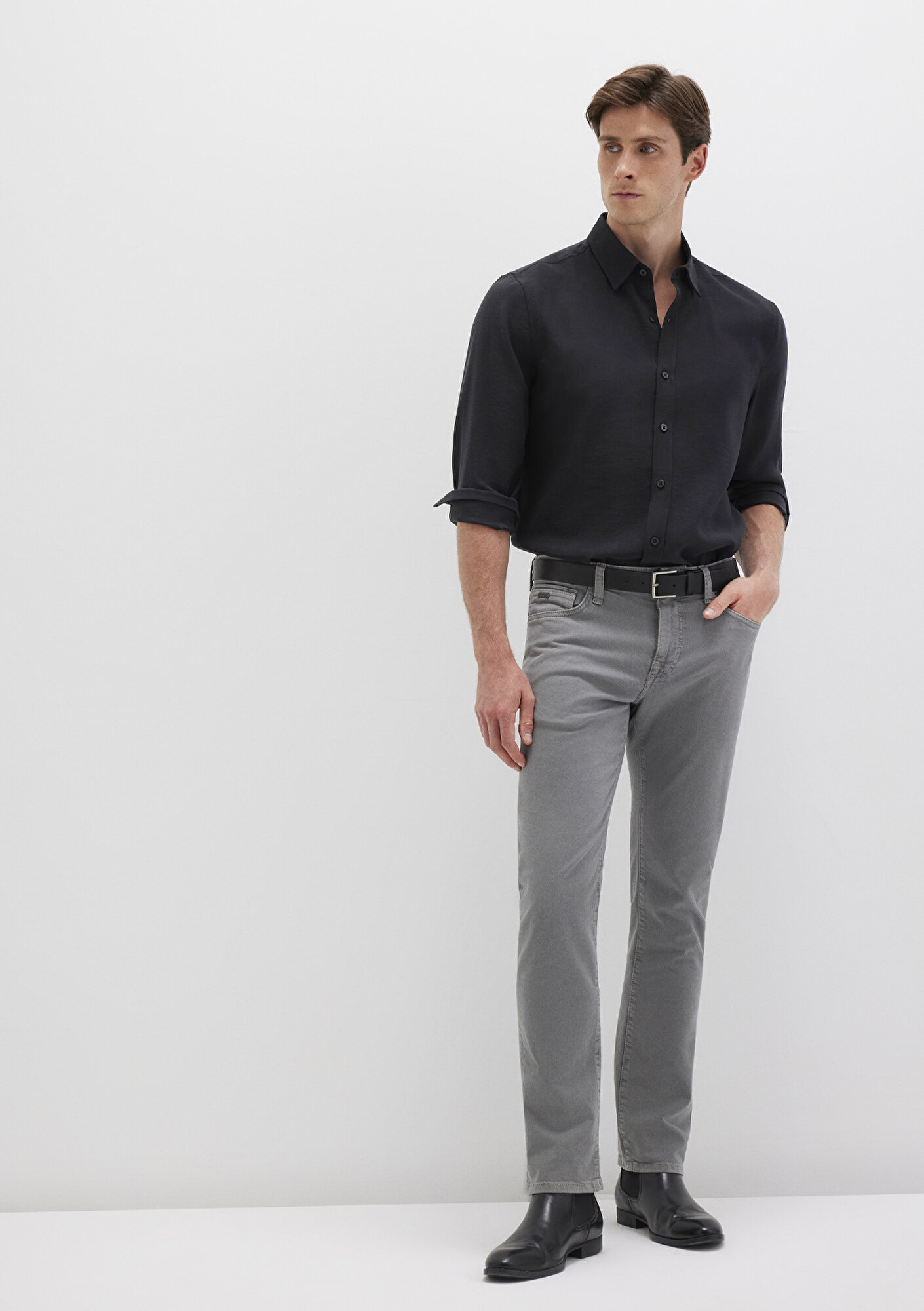  Mavi Marcus Mavi Black Koyu Gri Gabardin Pantolon 0035182453