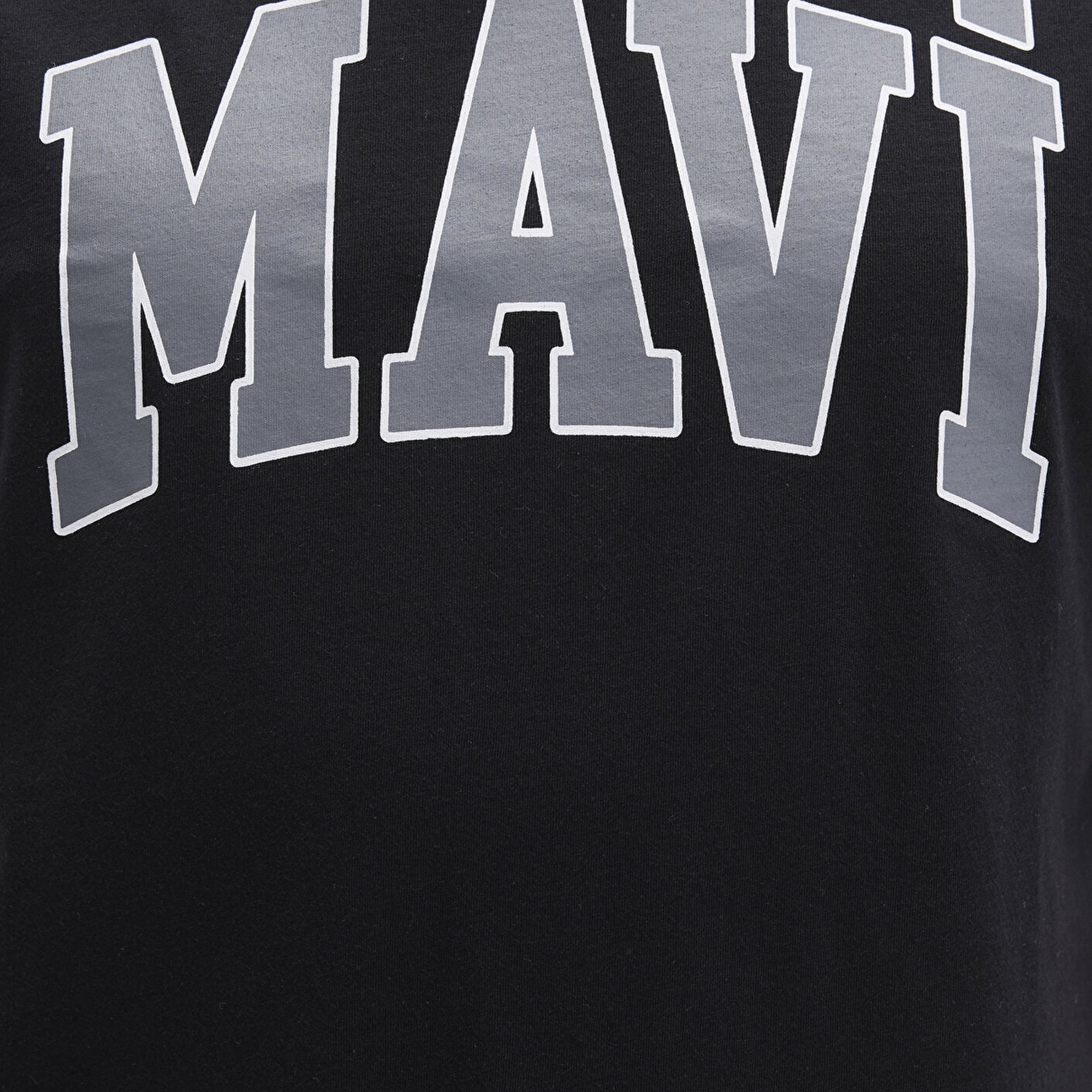 Mavi Mavi Logo Baskılı Siyah Tişört Loose Fit / Bol Rahat Kesim 0611711-900