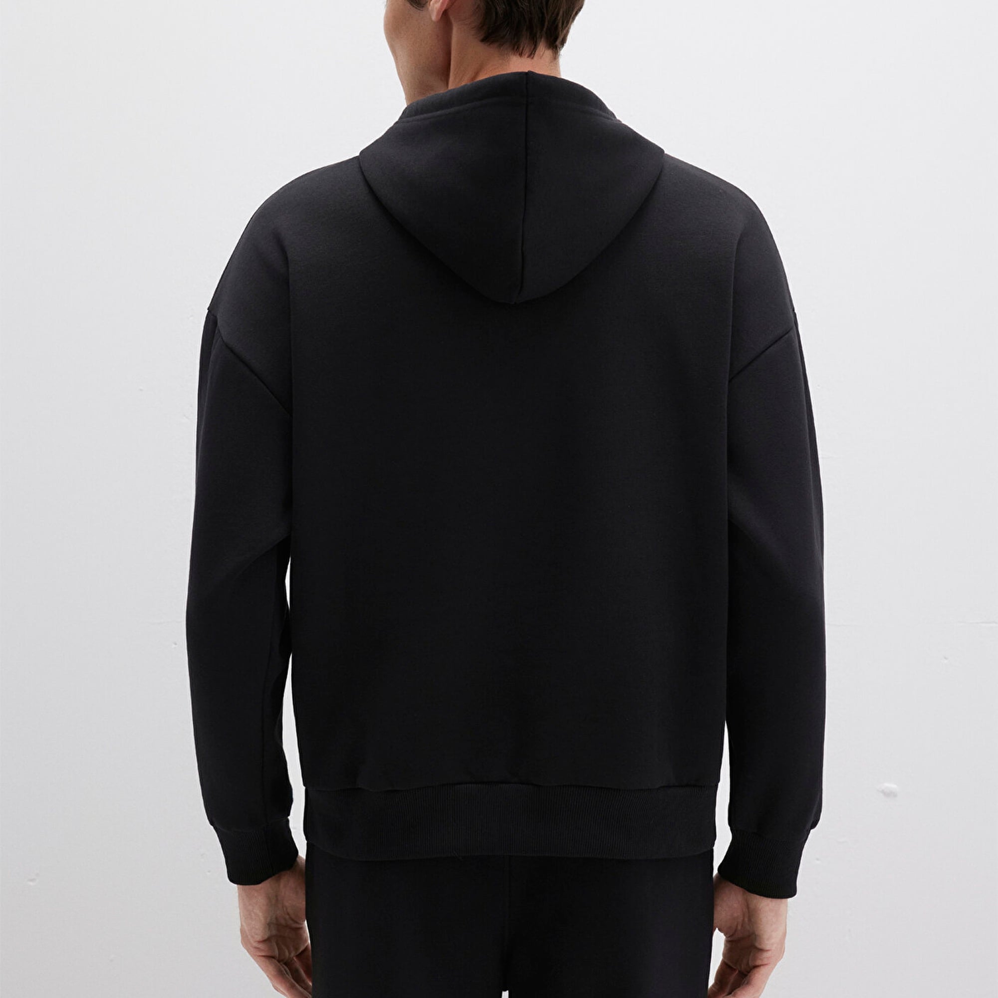 Mavi Mavi Logo Baskılı Kapüşonlu Siyah Sweatshirt 067149-902