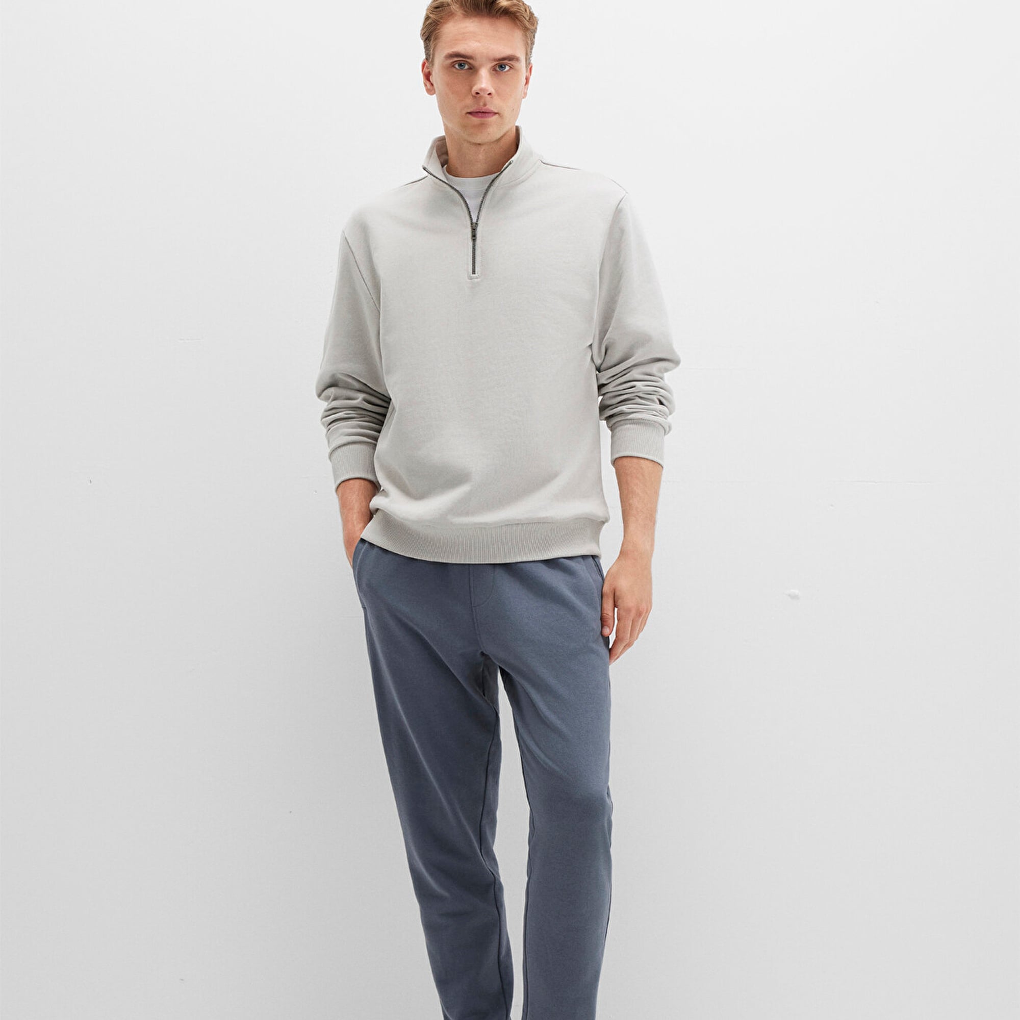 Mavi Antrasit Basic Eşofman Altı 066907-80776