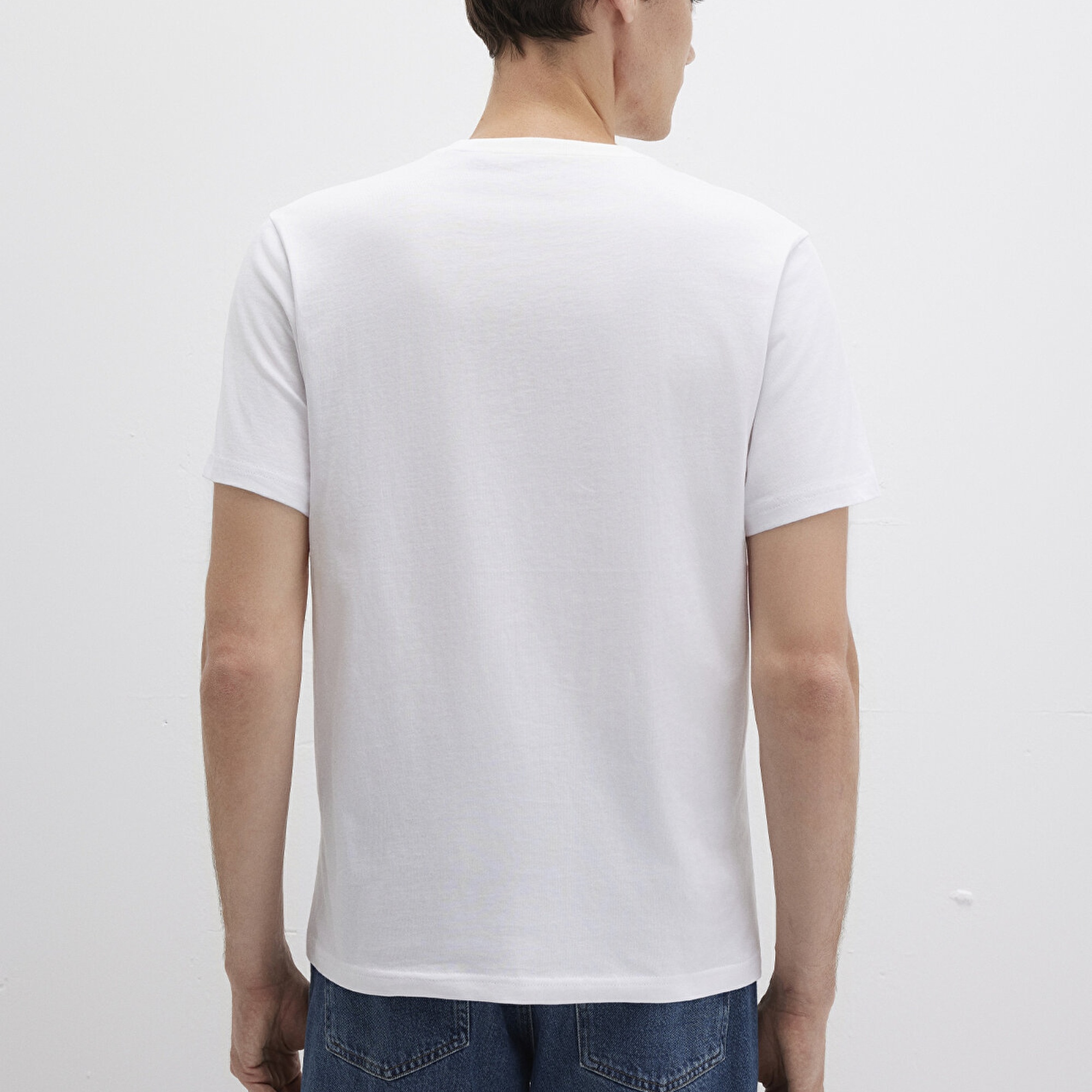 Mavi Mavi Logo Baskılı Beyaz Tişört Regular Fit / Normal Kesim 0611714-620