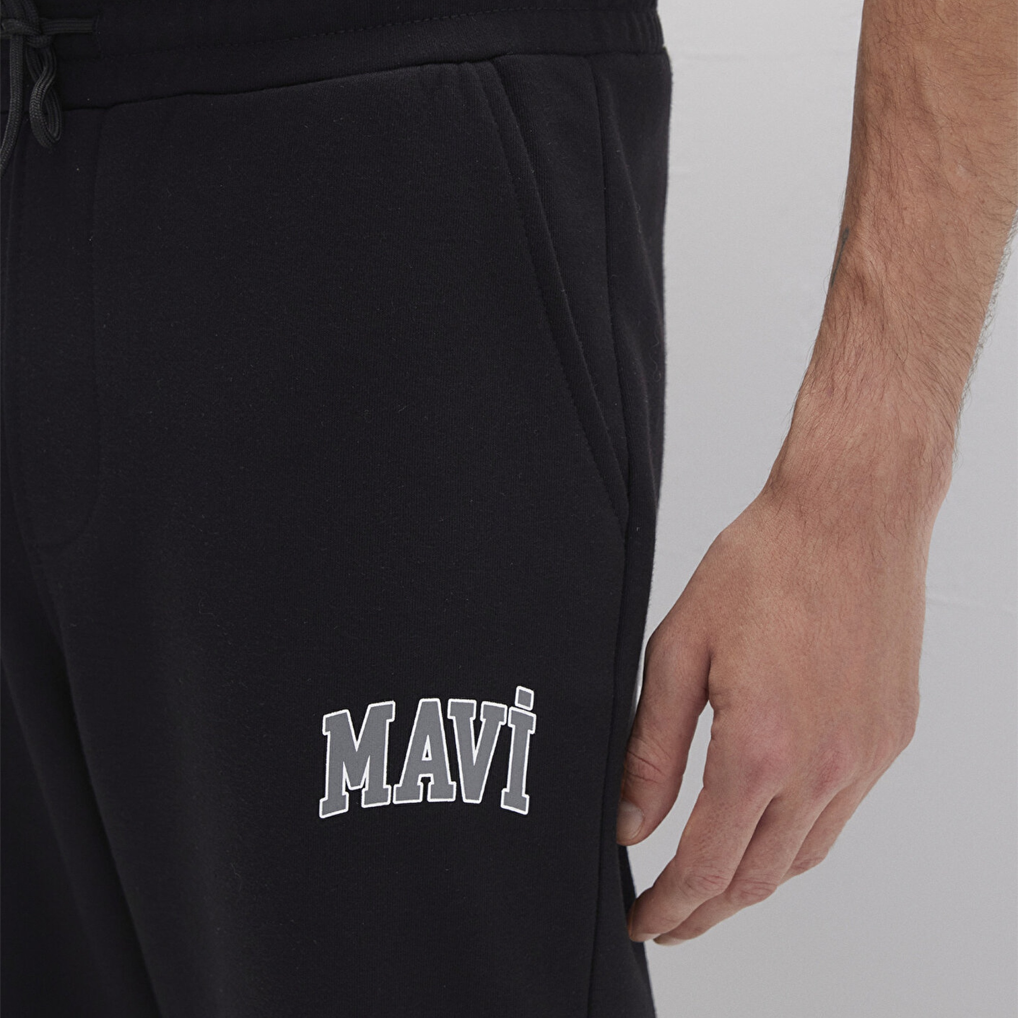 Mavi Mavi Logo Baskılı Siyah Eşofman Altı 0010207-900