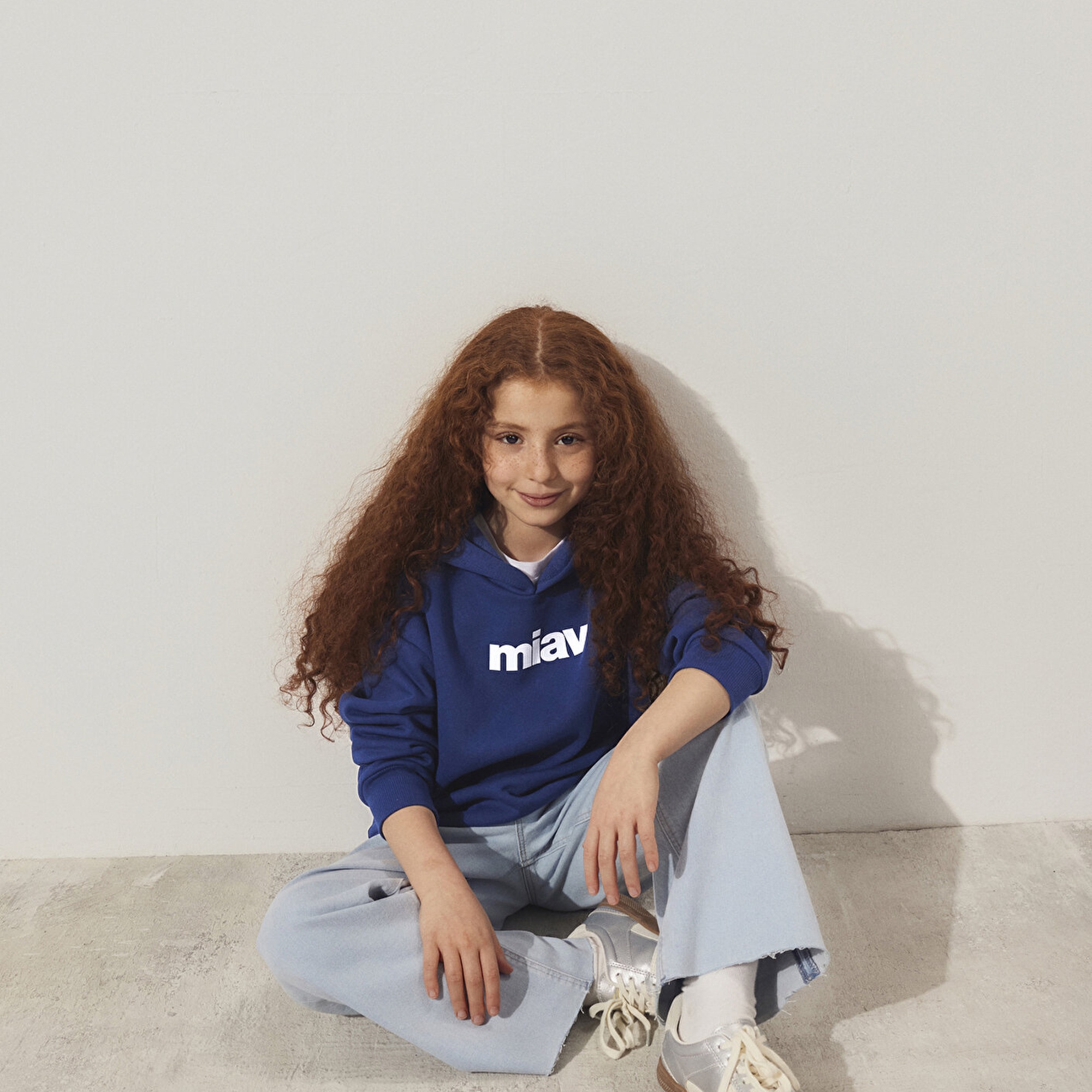 Mavi Miav Baskılı Kapüşonlu Lacivert Çocuk Sweatshirt 6S10028-70722