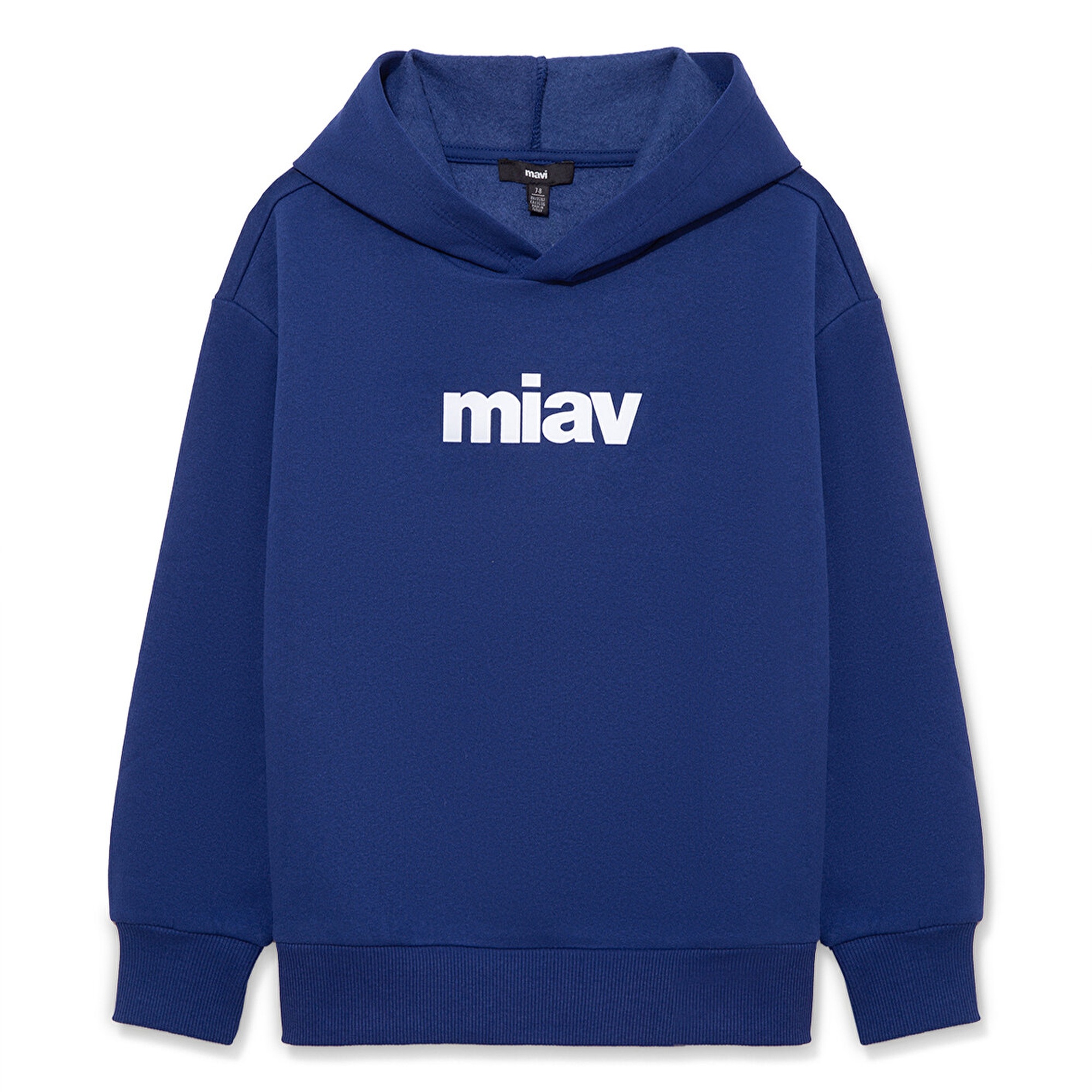 Mavi Miav Baskılı Kapüşonlu Lacivert Çocuk Sweatshirt 6S10028-70722