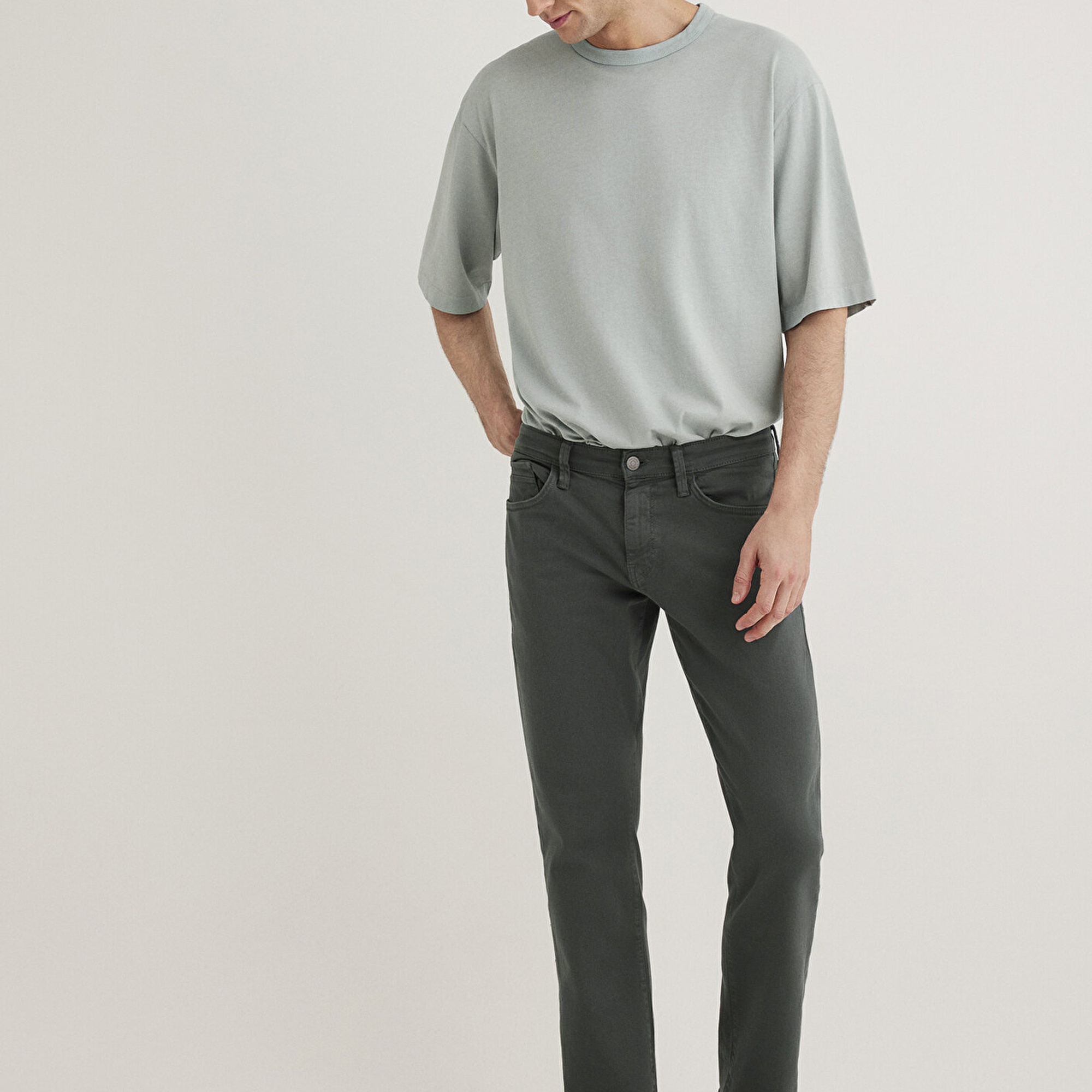 Mavi Hunter Yosun Yeşili Comfort Gabardin Pantolon 0020285644