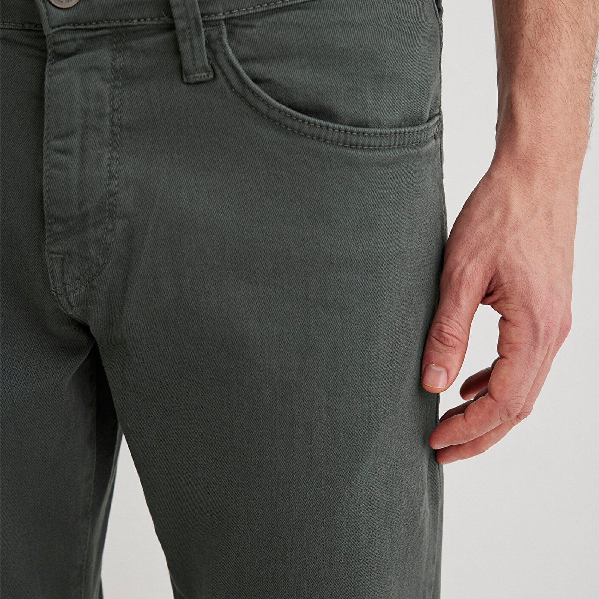 Mavi Hunter Yosun Yeşili Comfort Gabardin Pantolon 0020285644