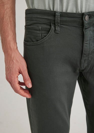  Mavi Hunter Yosun Yeşili Comfort Gabardin Pantolon 0020285644