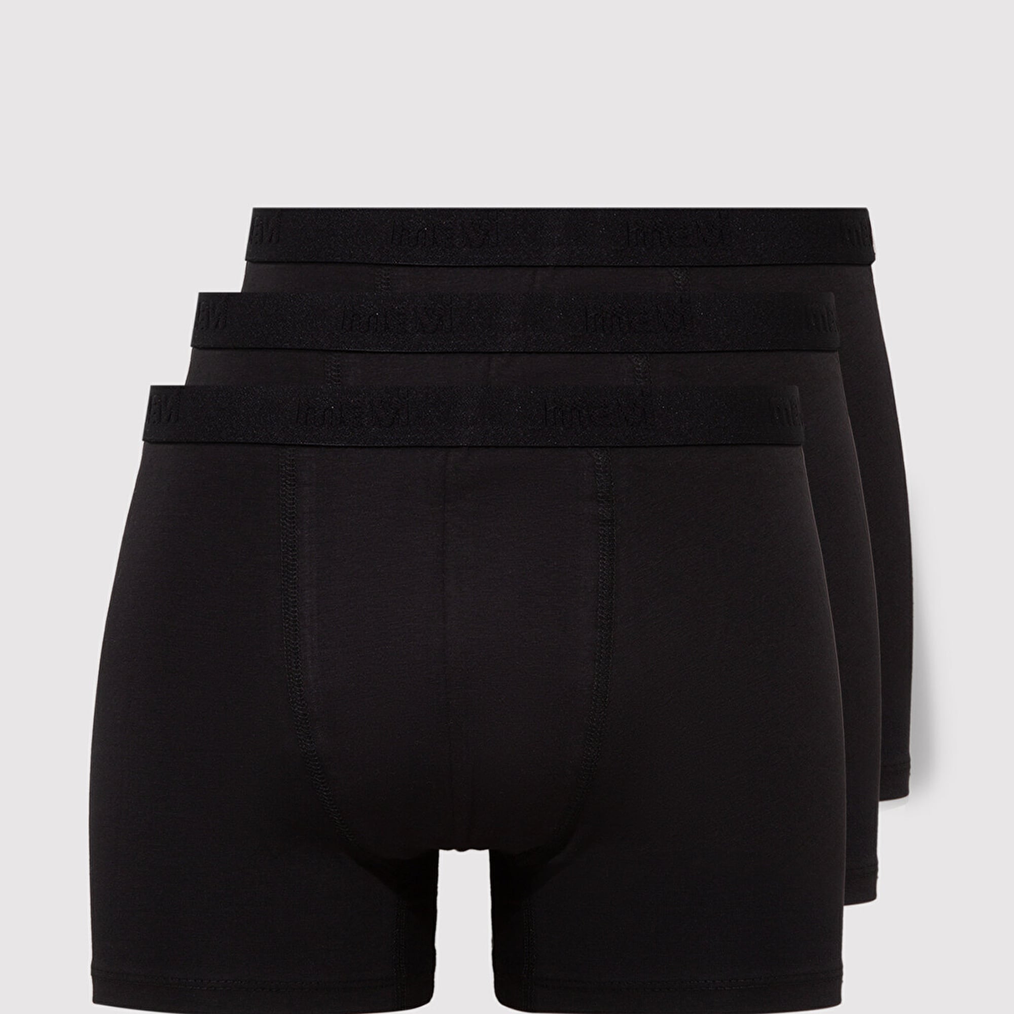 Mavi 3lü Siyah Basic Boxer 0911413-900