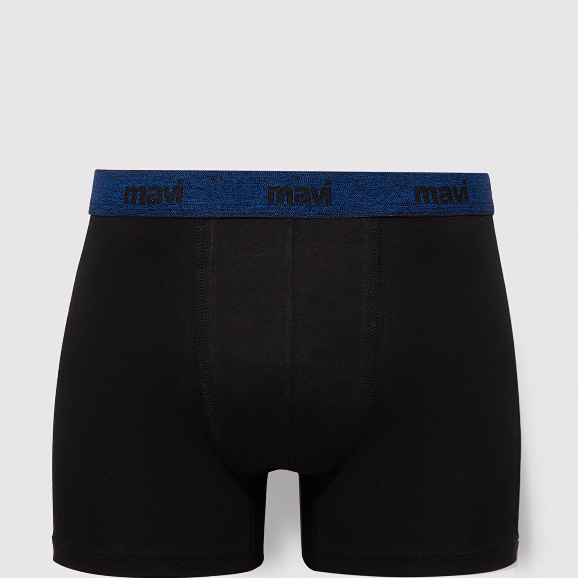 Mavi 3lü Siyah Basic Boxer 0911408-85585