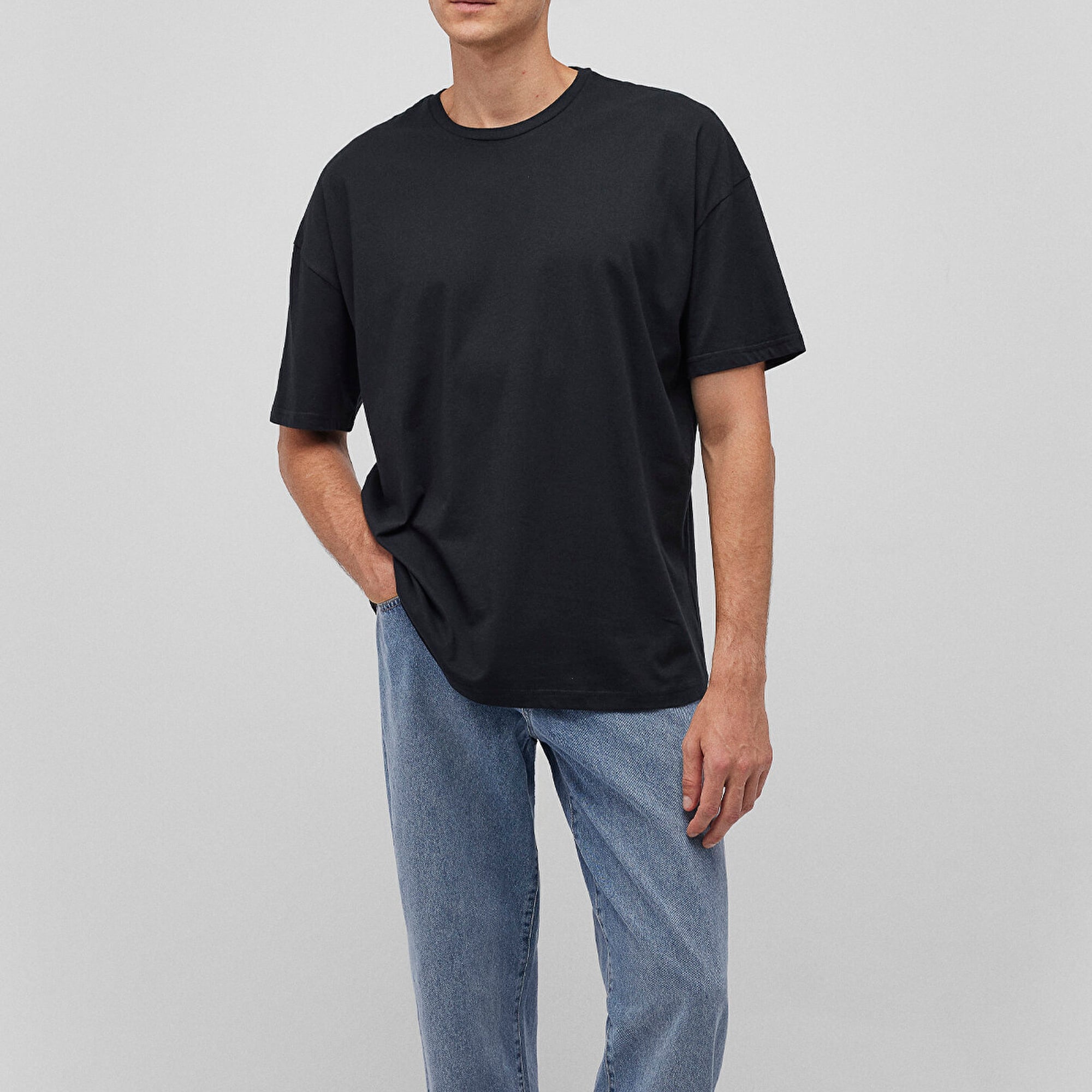 Mavi 2li Oversize Basic Tişört Oversize / Geniş Kesim 0612162-620