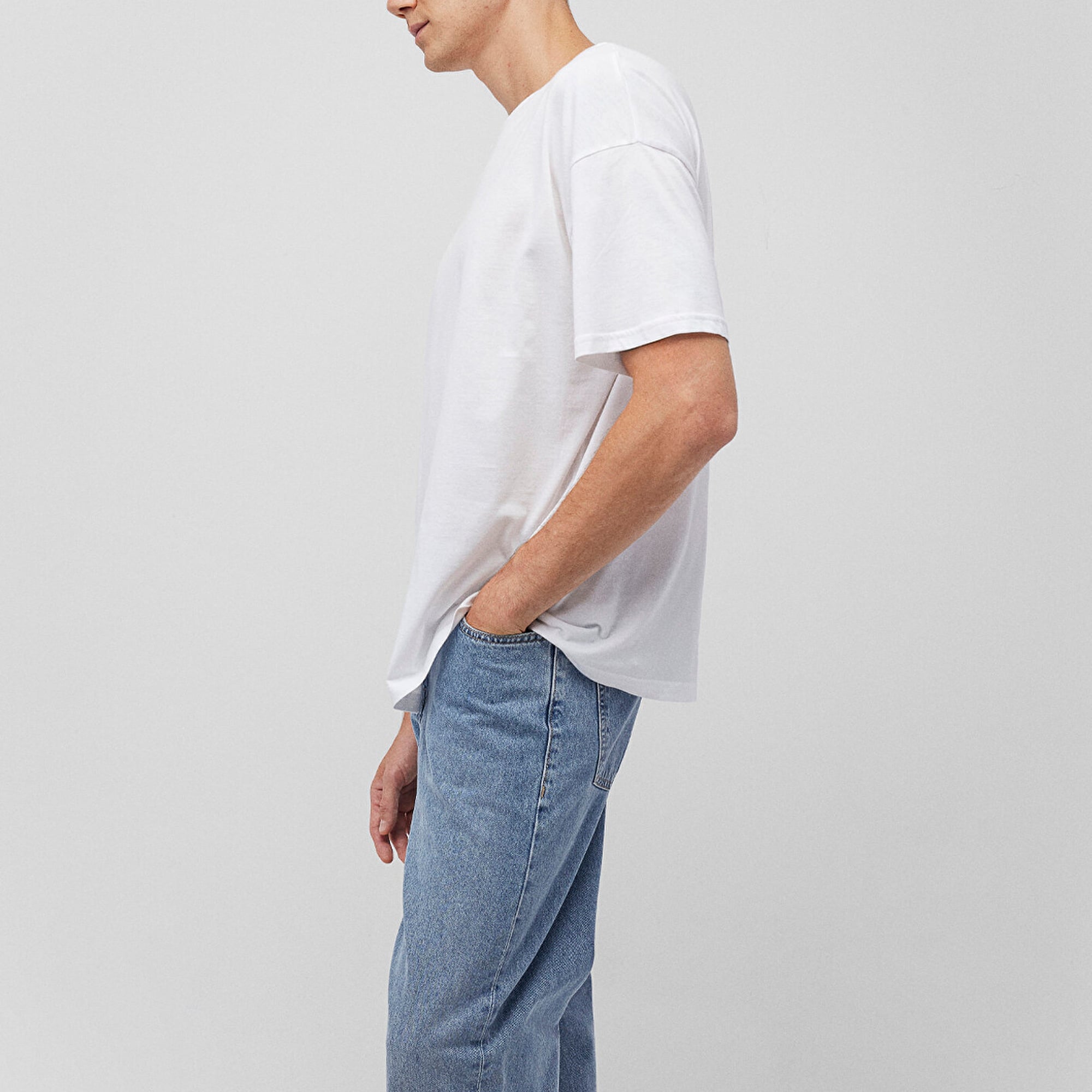 Mavi 2li Oversize Basic Tişört Oversize / Geniş Kesim 0612162-620