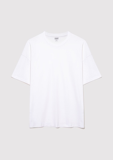  Mavi 2li Oversize Basic Tişört Oversize / Geniş Kesim 0612162-620