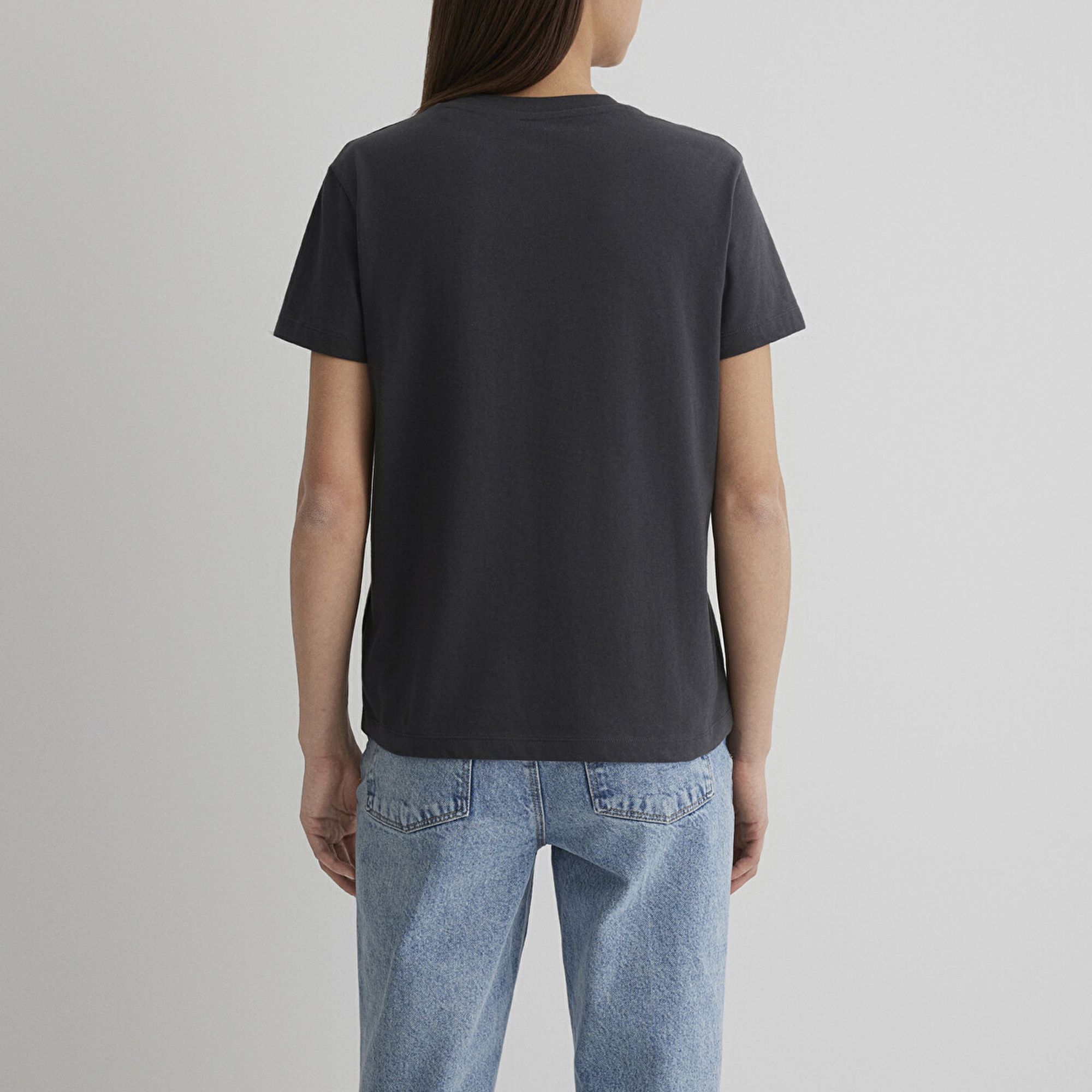 Mavi Mavi Baskılı Antrasit Tişört Regular Fit / Normal Kesim 1612232-34853