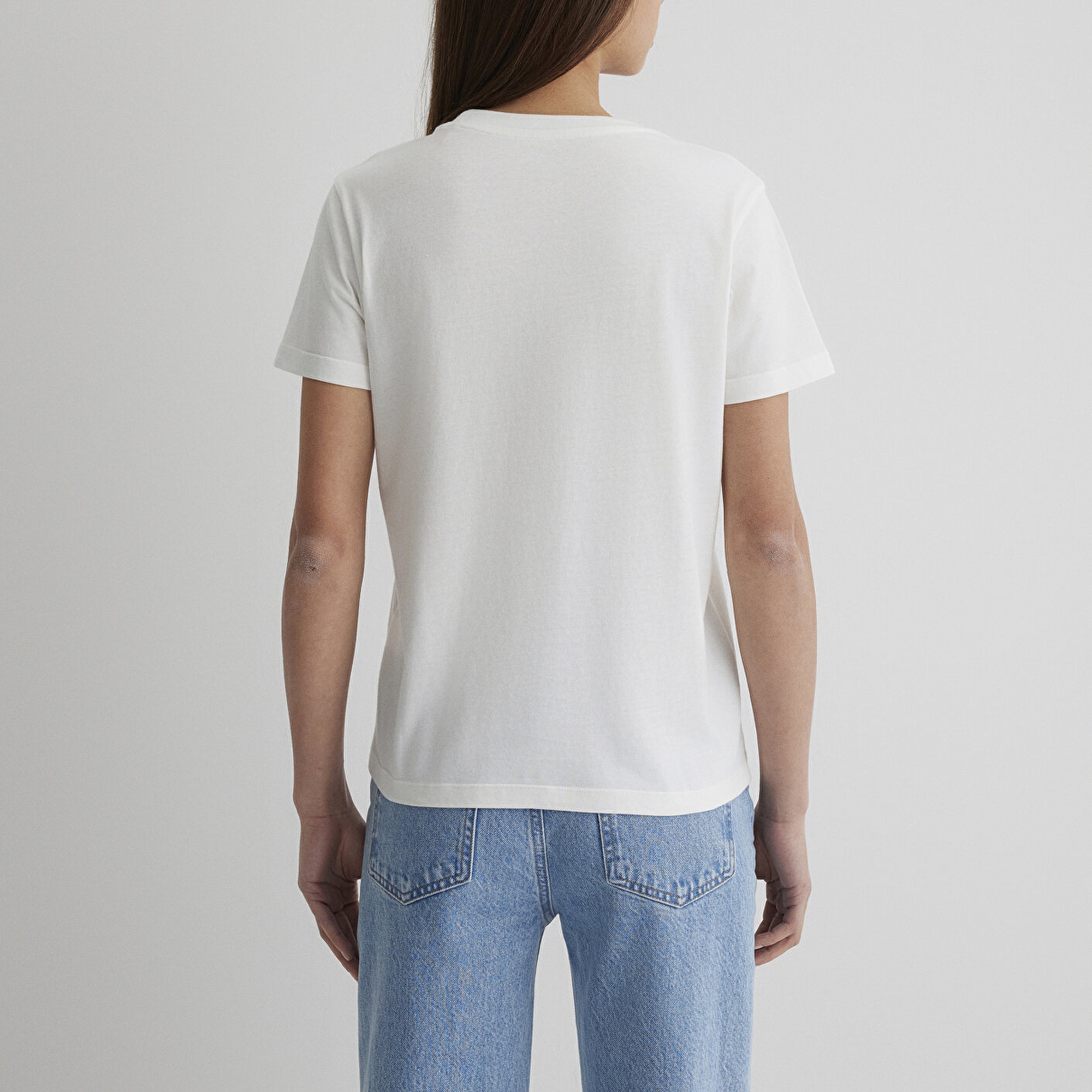 Mavi Mavi Baskılı Beyaz Tişört Regular Fit / Normal Kesim 1612232-70057