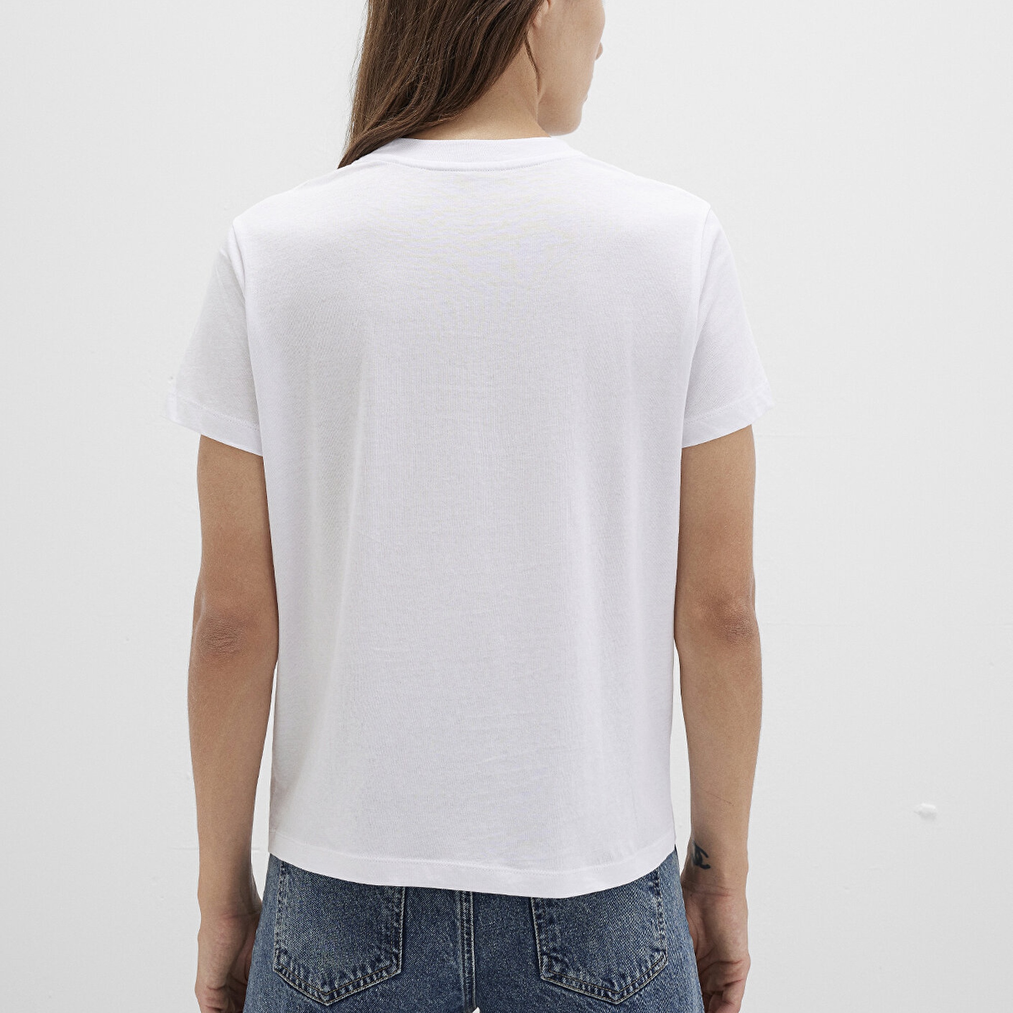 Mavi Mavi Baskılı Beyaz Tişört Regular Fit / Normal Kesim 1612241-620