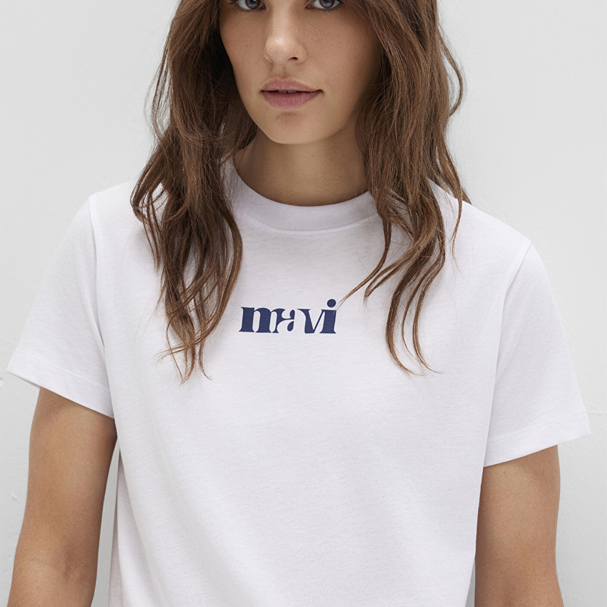 Mavi Mavi Baskılı Beyaz Tişört Regular Fit / Normal Kesim 1612241-620