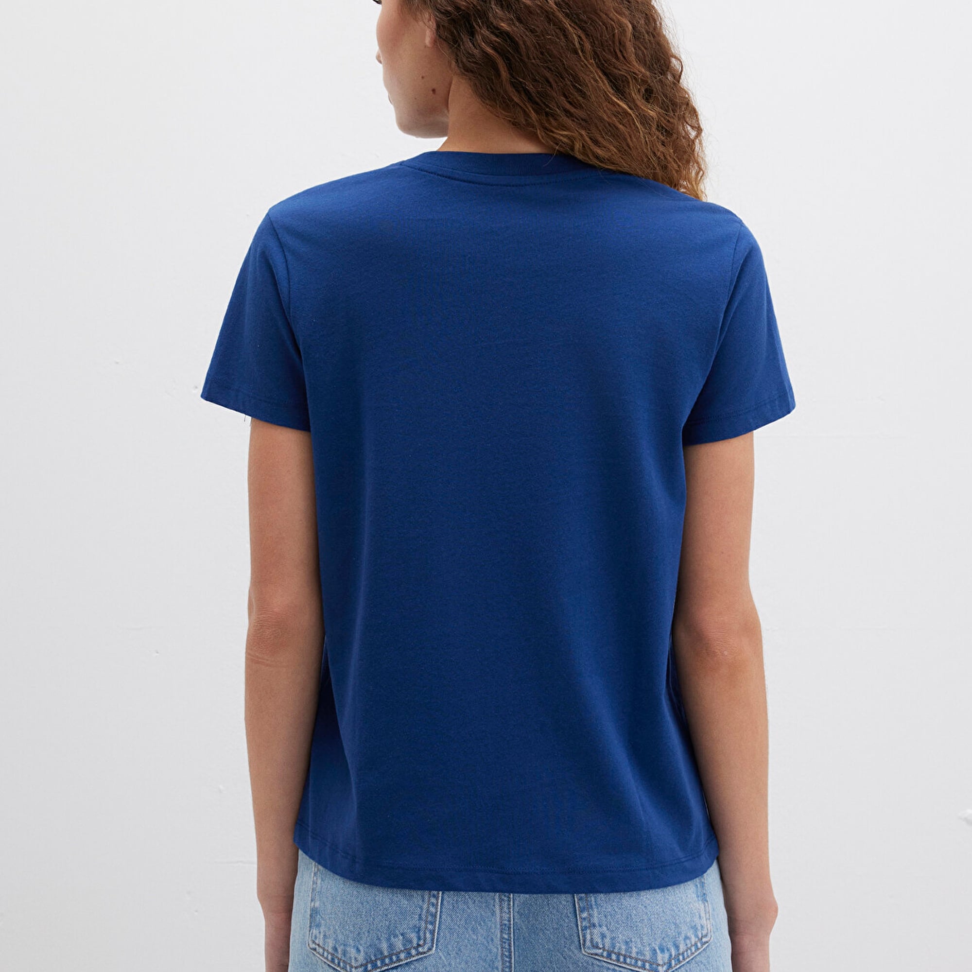 Mavi Mavi Baskılı Lacivert Tişört Regular Fit / Normal Kesim 1612242-70722