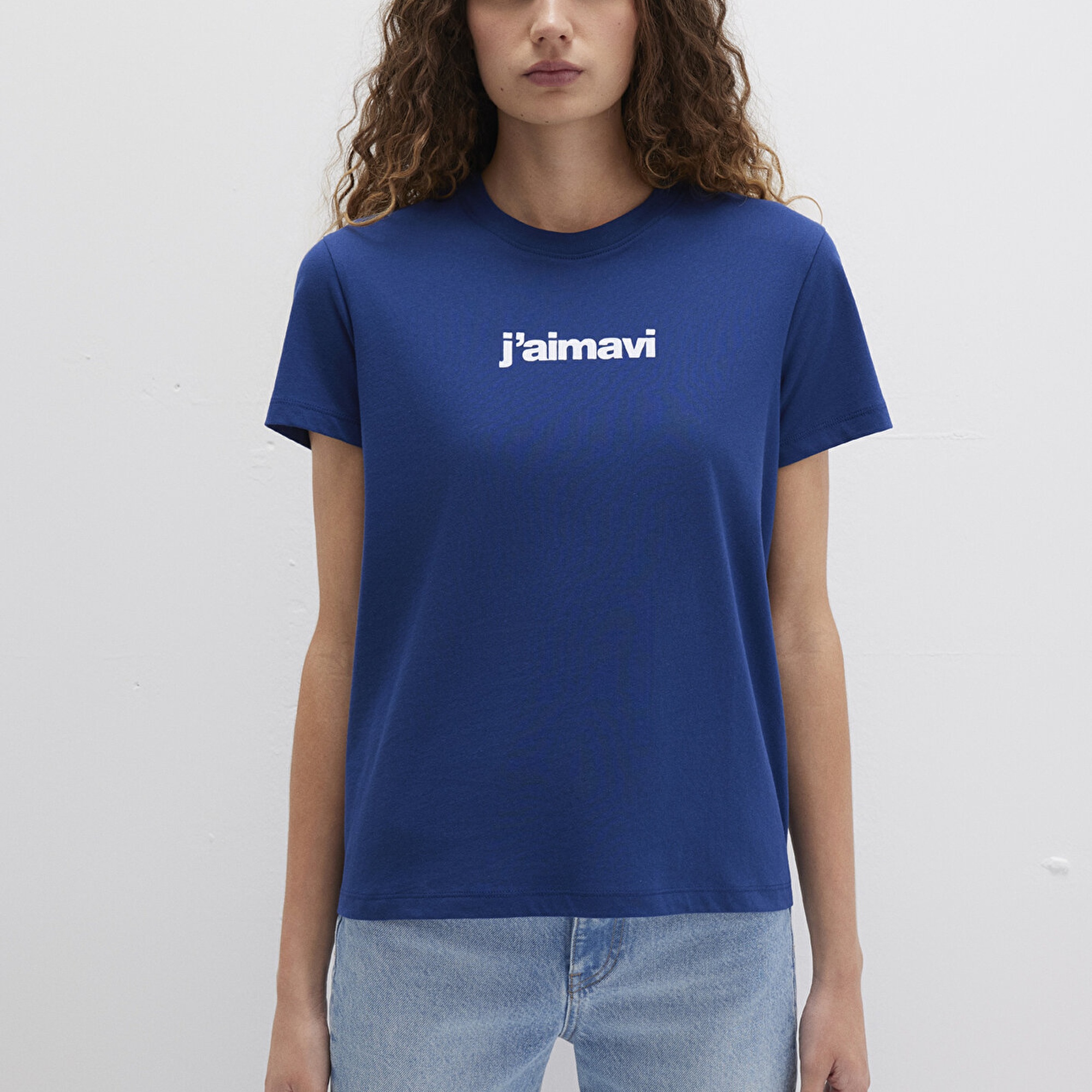 Mavi Mavi Baskılı Lacivert Tişört Regular Fit / Normal Kesim 1612242-70722