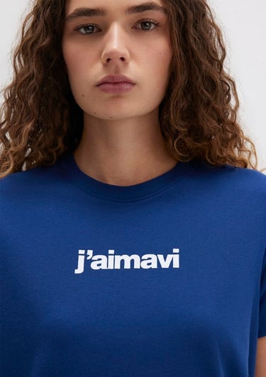  Mavi Mavi Baskılı Lacivert Tişört Regular Fit / Normal Kesim 1612242-70722