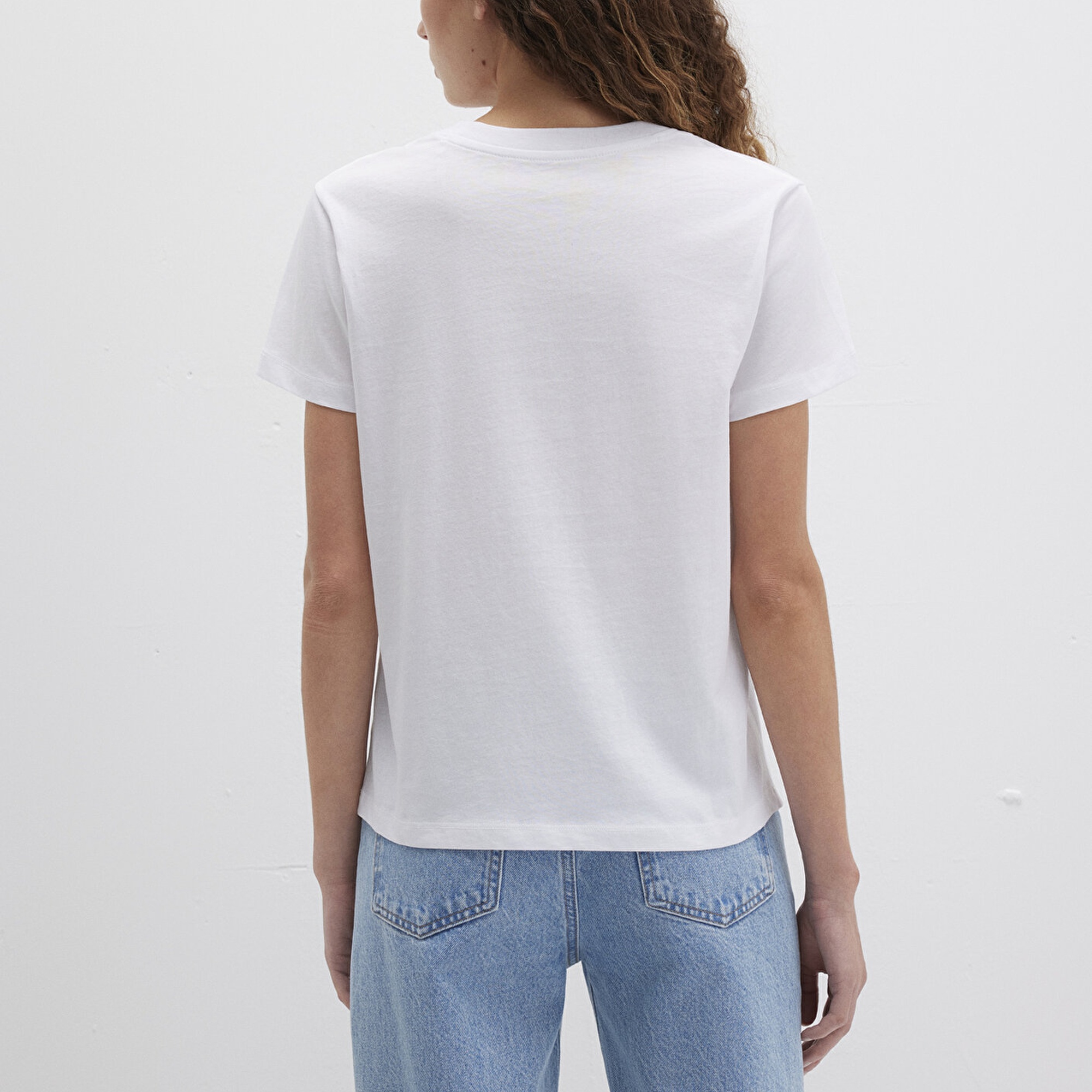 Mavi Mavi Baskılı Beyaz Tişört Regular Fit / Normal Kesim 1612242-620