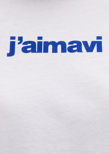  Mavi Mavi Baskılı Beyaz Tişört Regular Fit / Normal Kesim 1612242-620