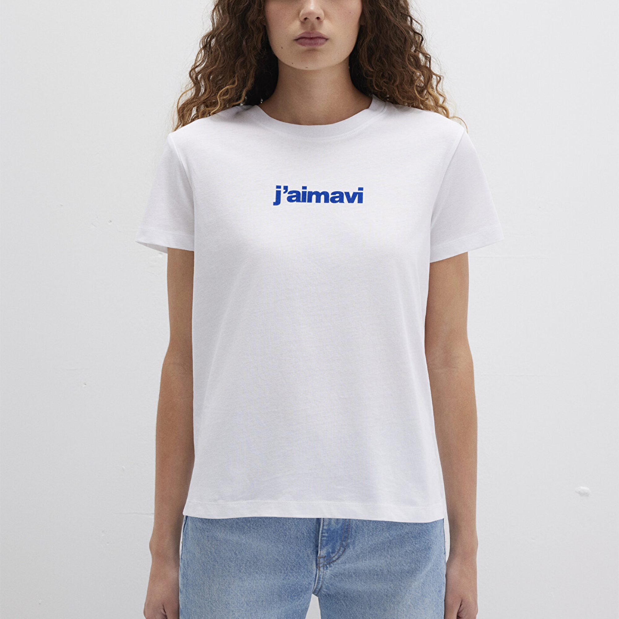 Mavi Mavi Baskılı Beyaz Tişört Regular Fit / Normal Kesim 1612242-620