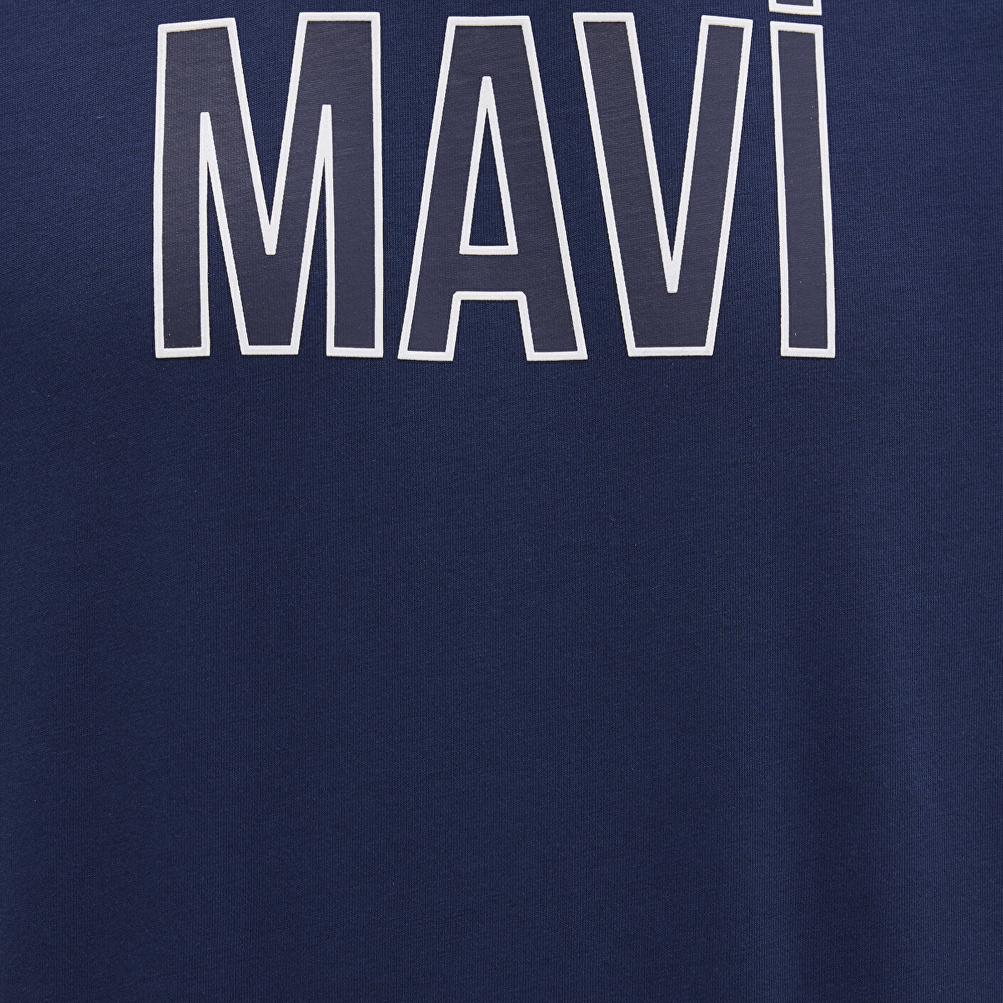 Mavi Mavi Logo Baskılı Lacivert Tişört Regular Fit / Normal Kesim 066842-70758