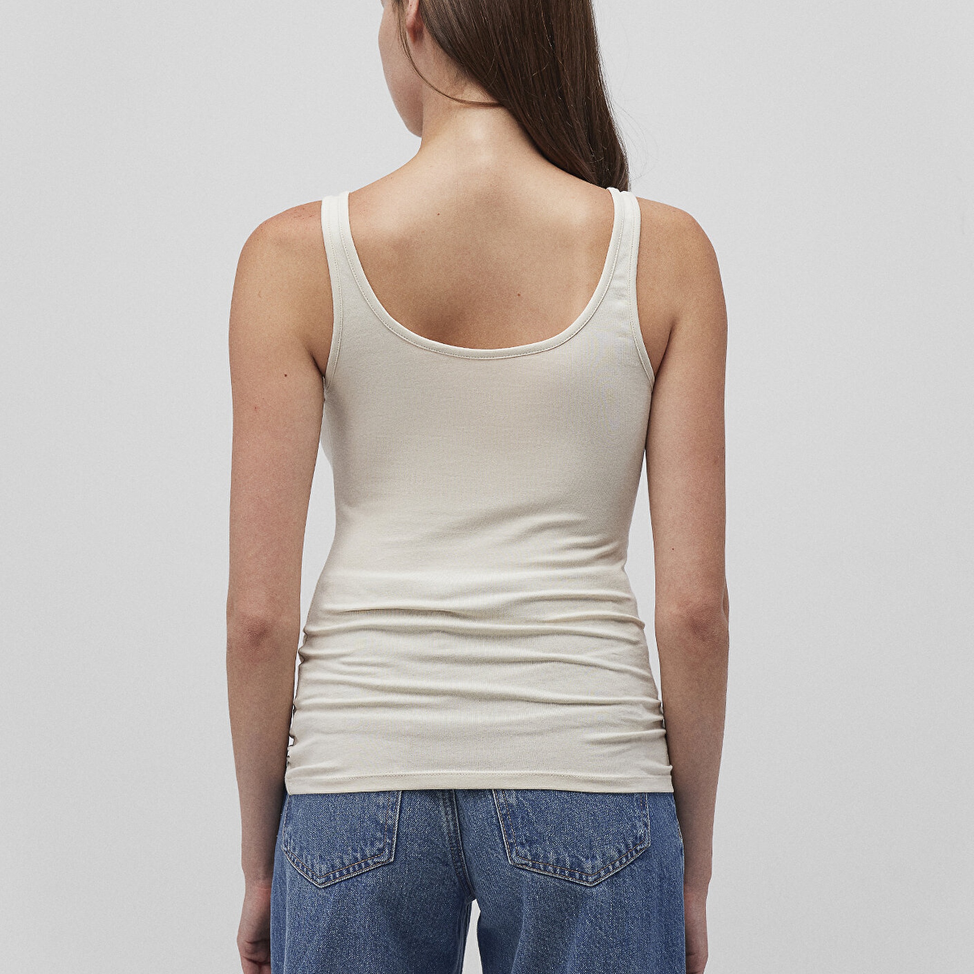 Mavi 2li Kadın Basic Atlet Fitted / Vücuda Oturan Kesim 1611367-70134