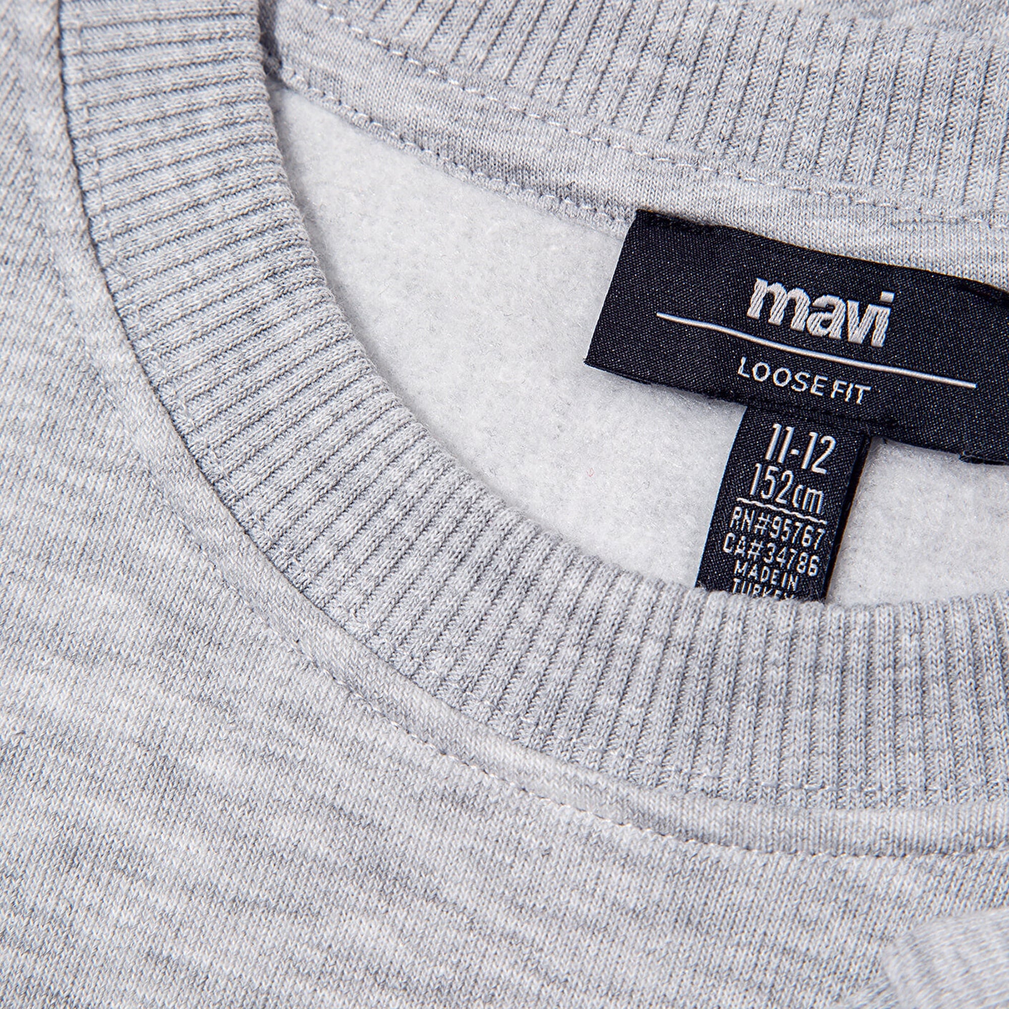 Mavi Mavi Logo Baskılı Gri Sweatshirt 6S10031-85438