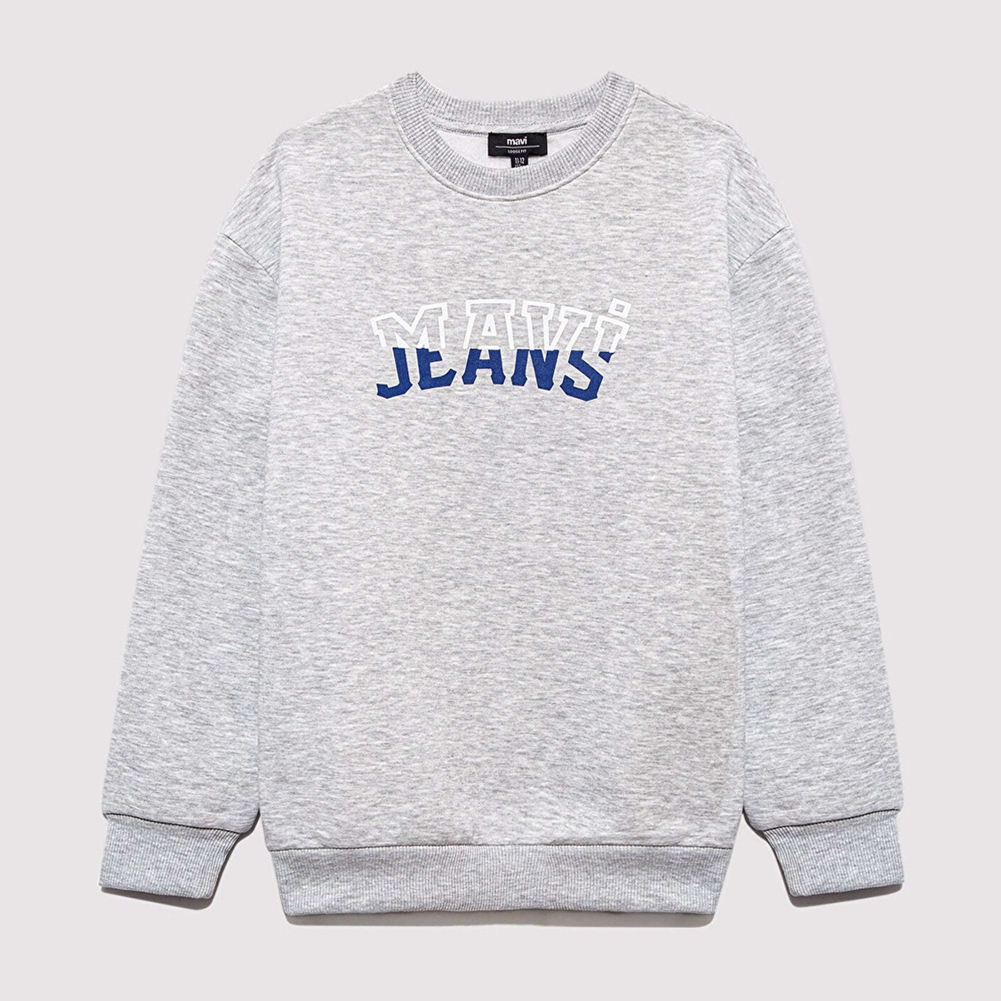 Mavi Mavi Logo Baskılı Gri Sweatshirt 6S10031-85438