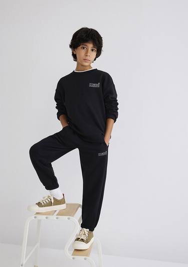  Mavi Mavi Logo Baskılı Siyah Eşofman Altı 6010004-900