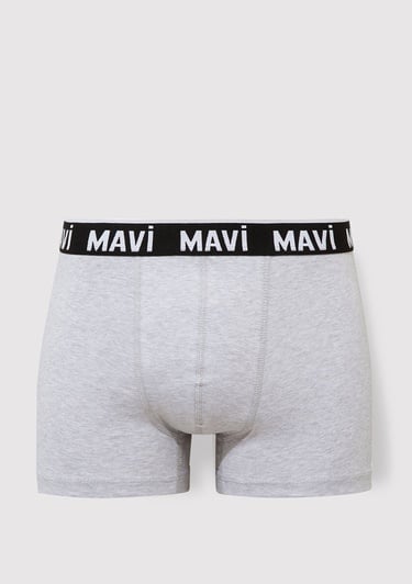  Mavi 3lü Baskılı Boxer 0911219-900