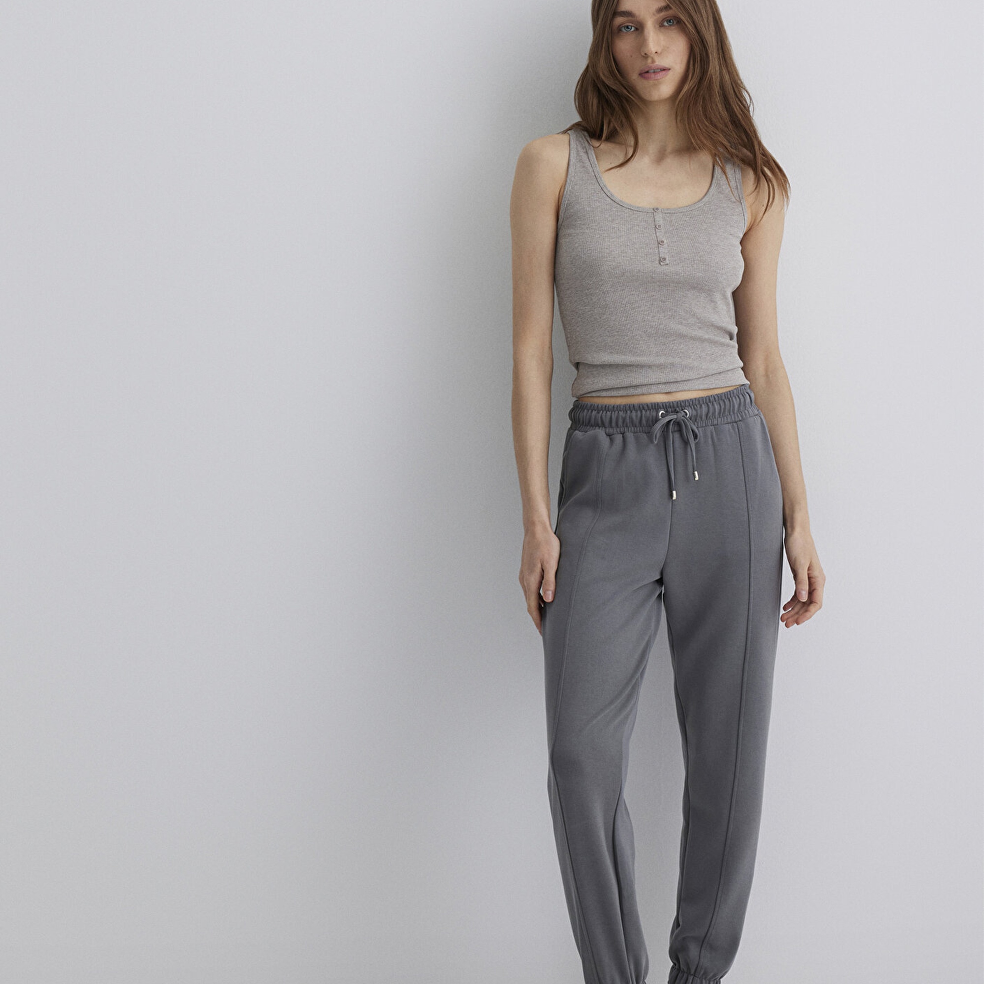 Mavi Lux Touch TENCEL TM Antrasit Modal Eşofman Altı 1600453-70122