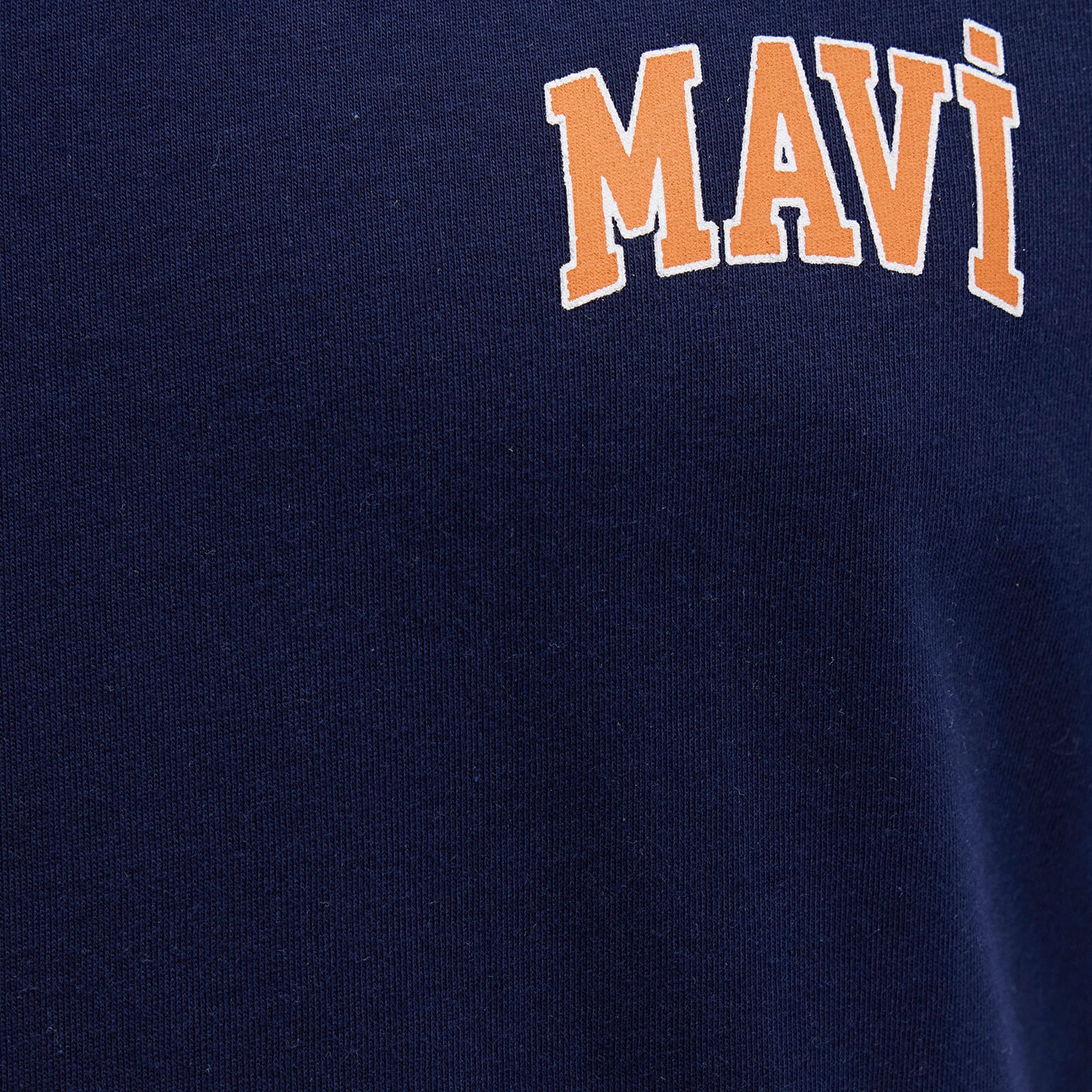 Mavi Mavi Logo Baskılı Lacivert Tişört Regular Fit / Normal Kesim 0611714-84371