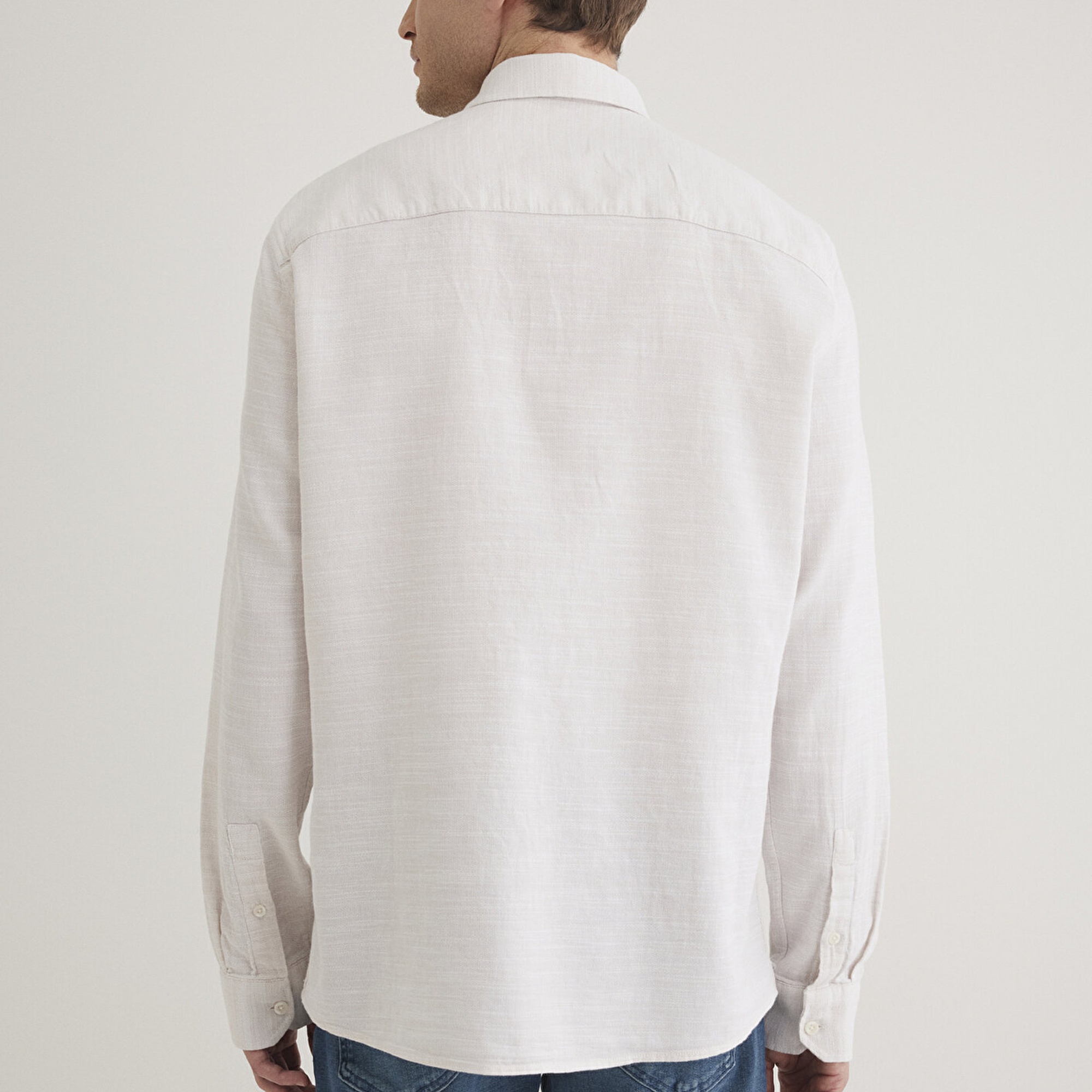 Mavi Beyaz Gömlek Slim Fit / Dar Kesim 0210053-70004