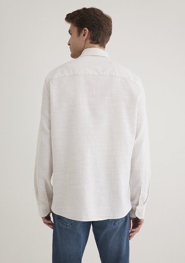  Mavi Beyaz Gömlek Slim Fit / Dar Kesim 0210053-70004