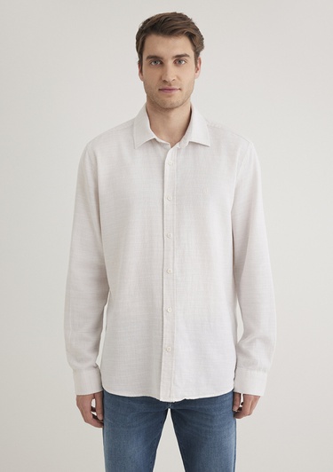  Mavi Beyaz Gömlek Slim Fit / Dar Kesim 0210053-70004