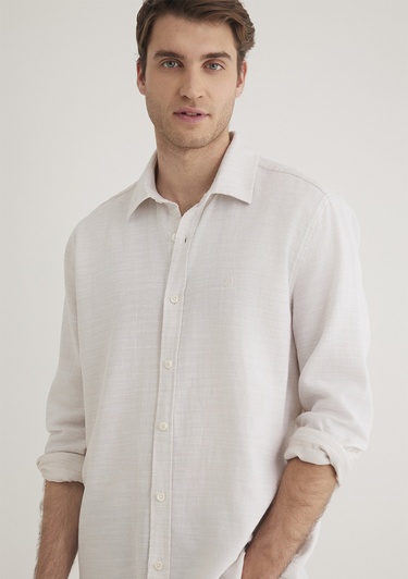  Mavi Beyaz Gömlek Slim Fit / Dar Kesim 0210053-70004