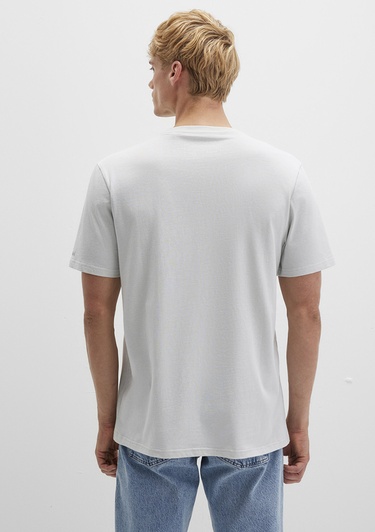  Mavi İstanbul Baskılı Gri Tişört Regular Fit / Normal Kesim 0611789-80618