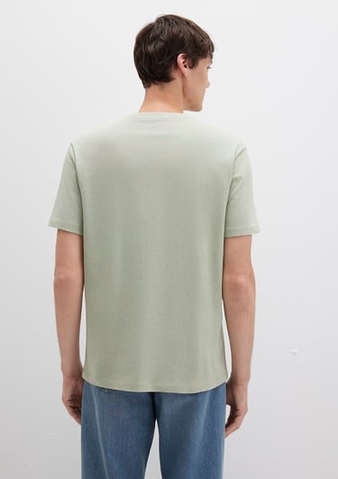  Mavi Yeşil Basic Tişört Loose Fit / Bol Rahat Kesim 066249-85873