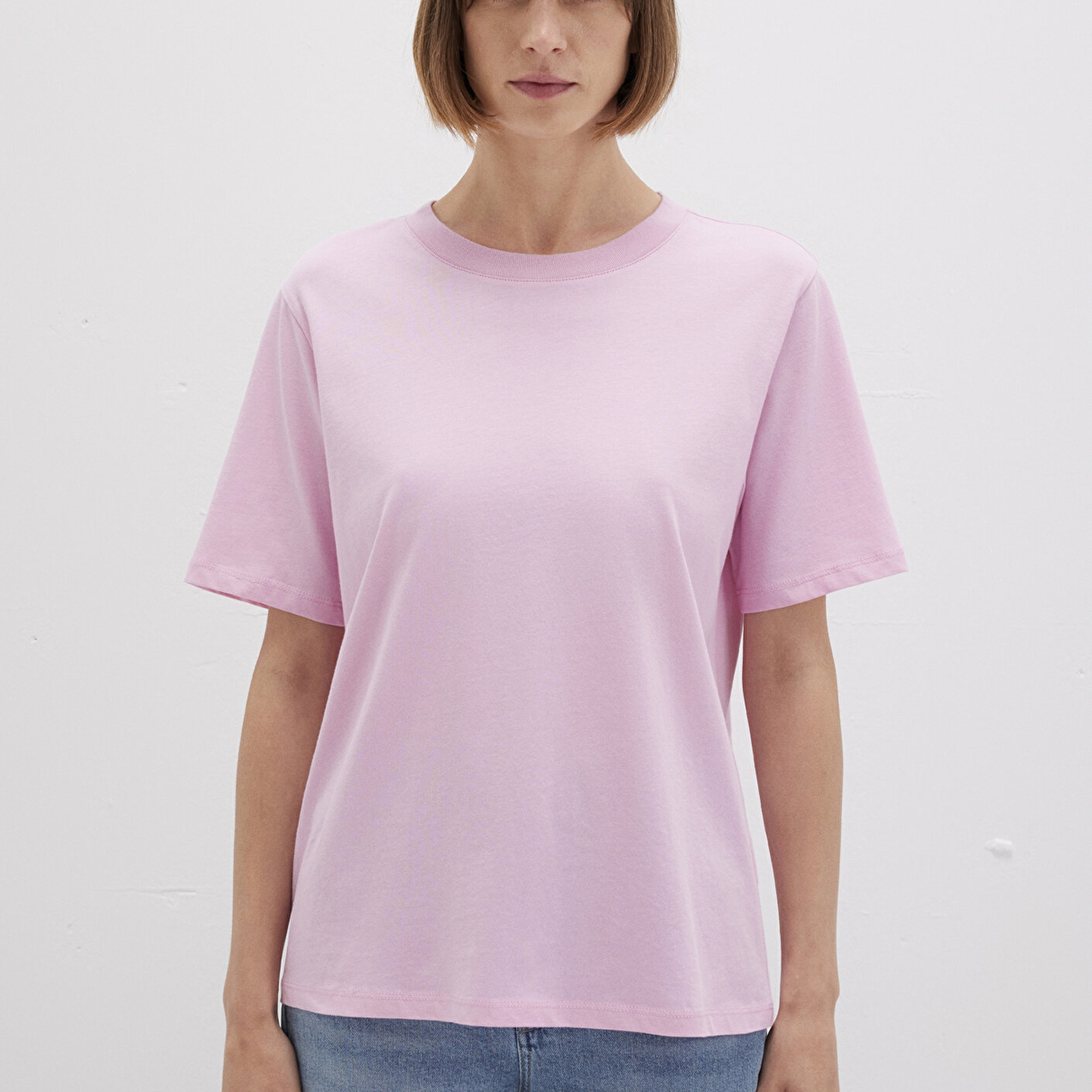 Mavi Pembe Basic Tişört Regular Fit / Normal Kesim 1600955-71117