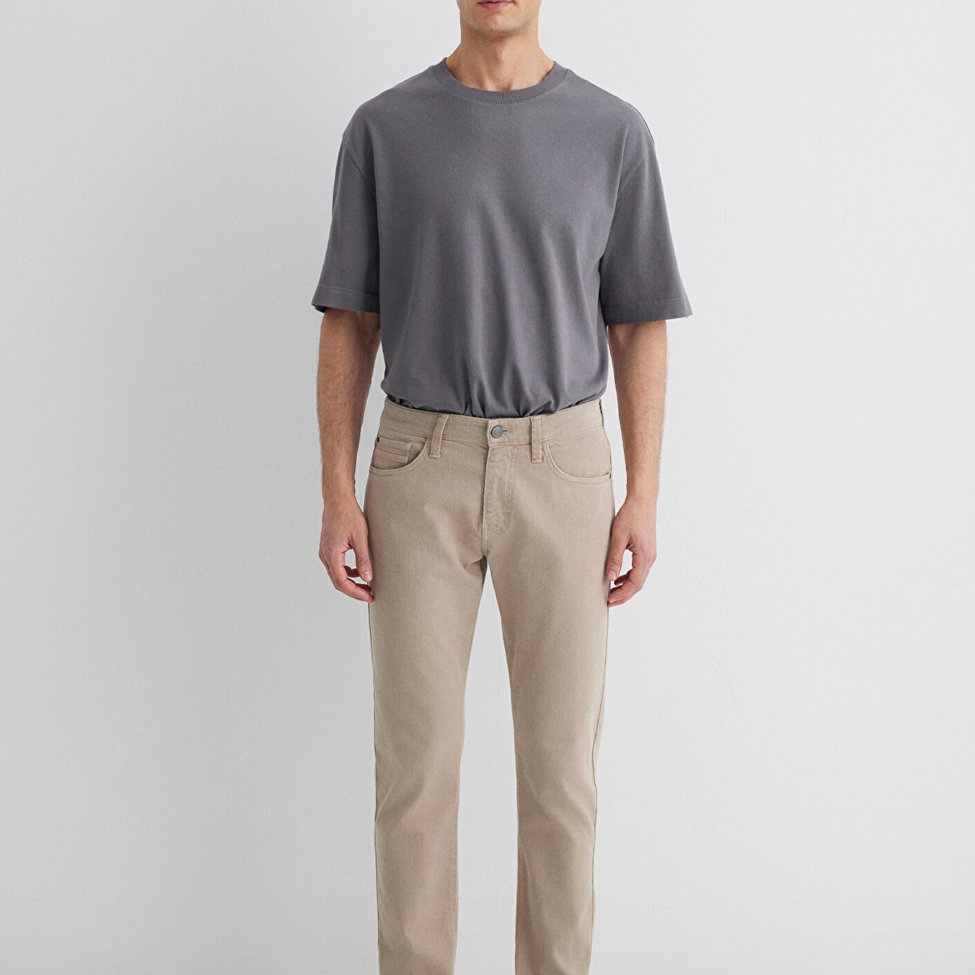 Mavi Jake Koyu Bej Comfort Gabardin Pantolon 0042286571