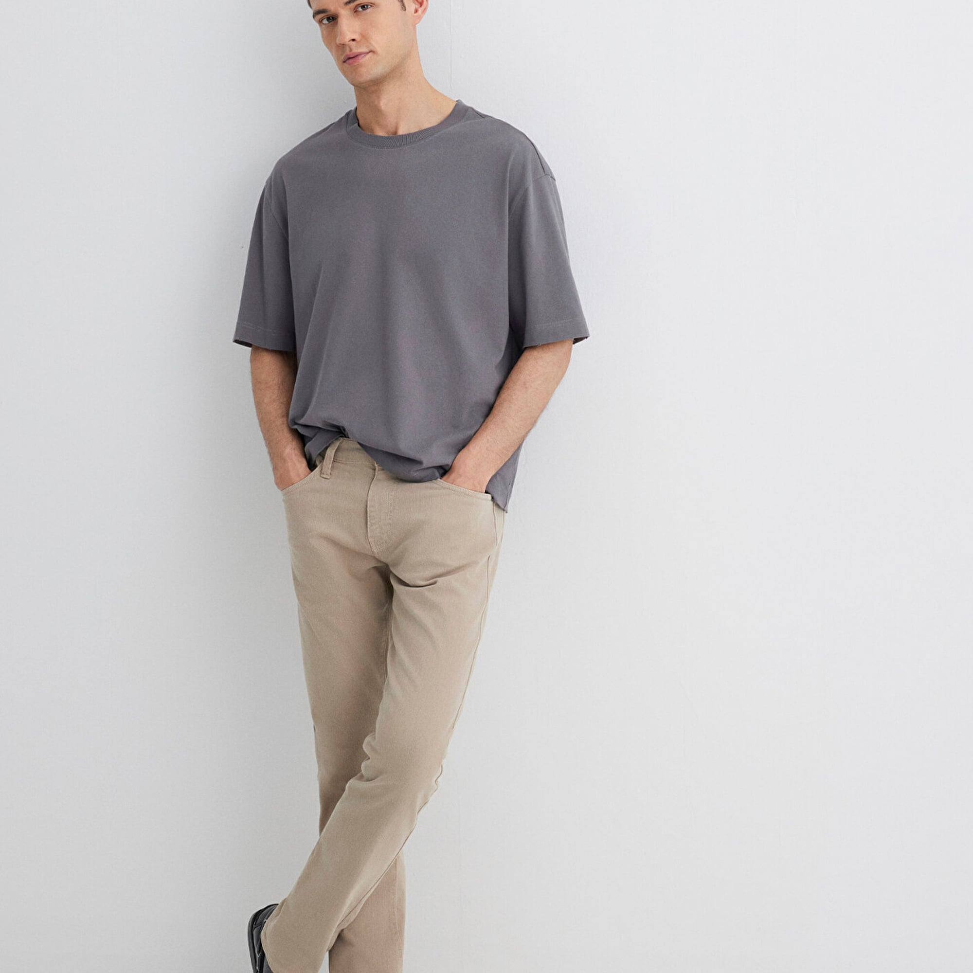 Mavi Jake Koyu Bej Comfort Gabardin Pantolon 0042286571