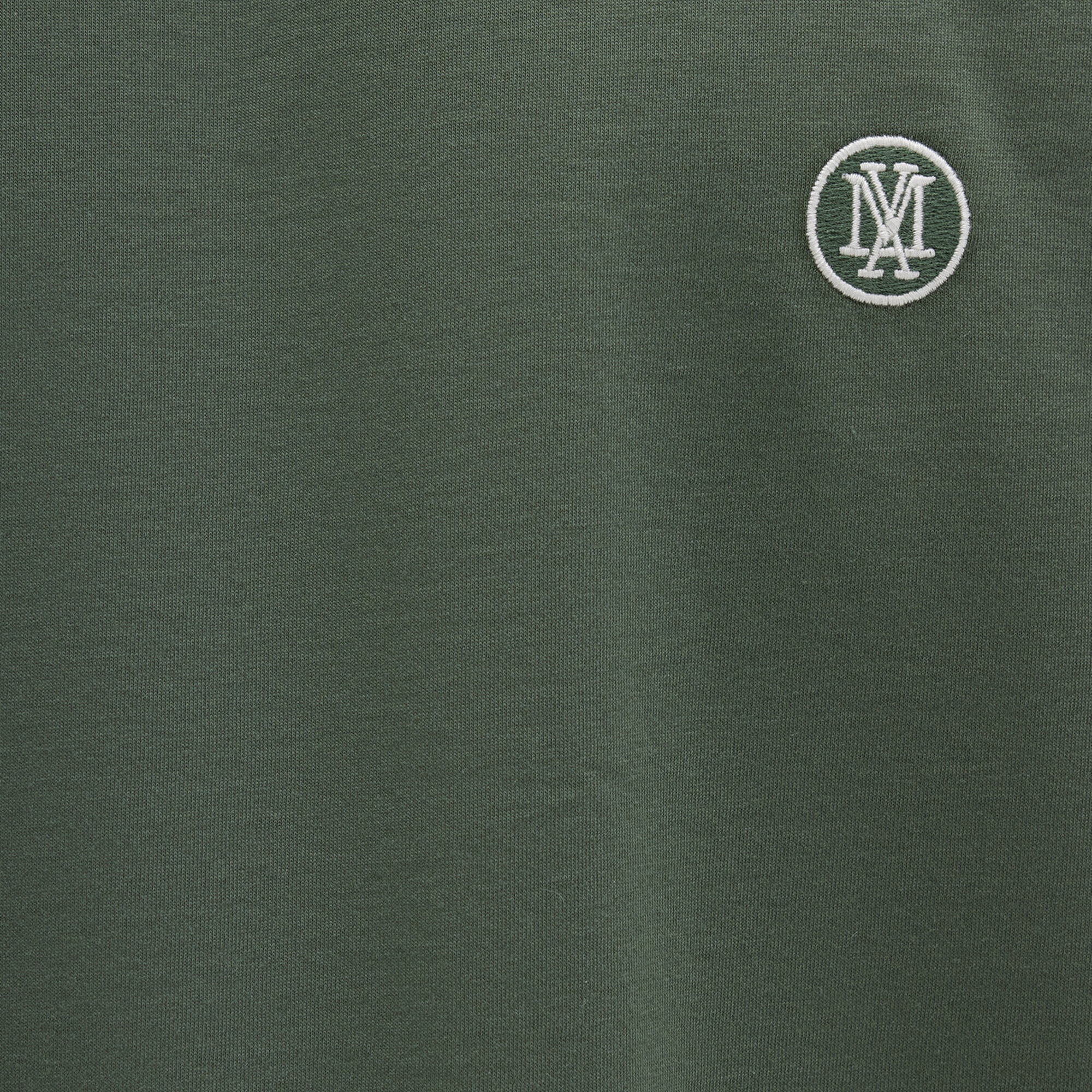 Mavi Mavi Logo İşlemeli Yeşil Basic Tişört Loose Fit / Bol Rahat Kesim 067074-81570