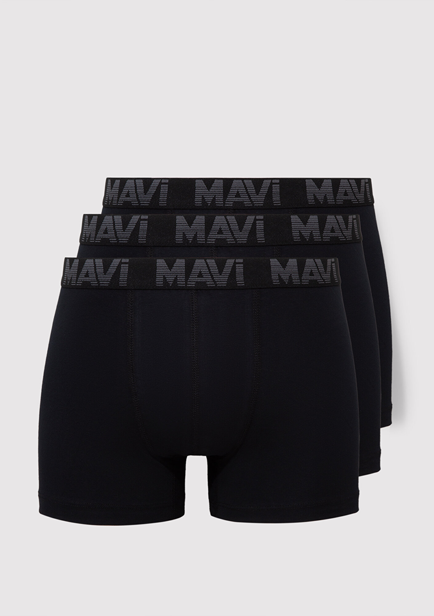  Mavi 3lü Siyah Basic Boxer 0911504-900